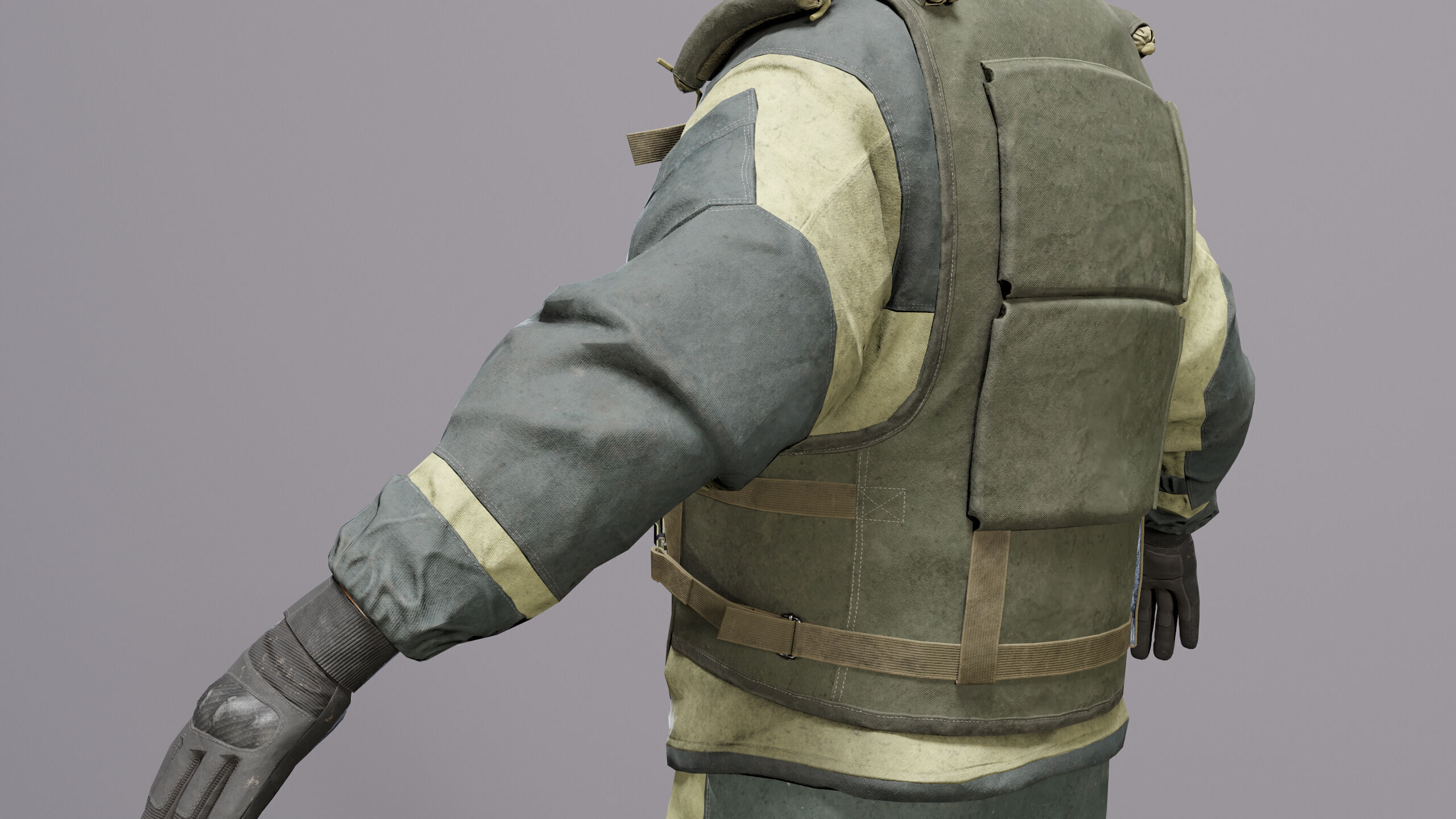 Modern Russian Soldier Low-poly 3D model_17