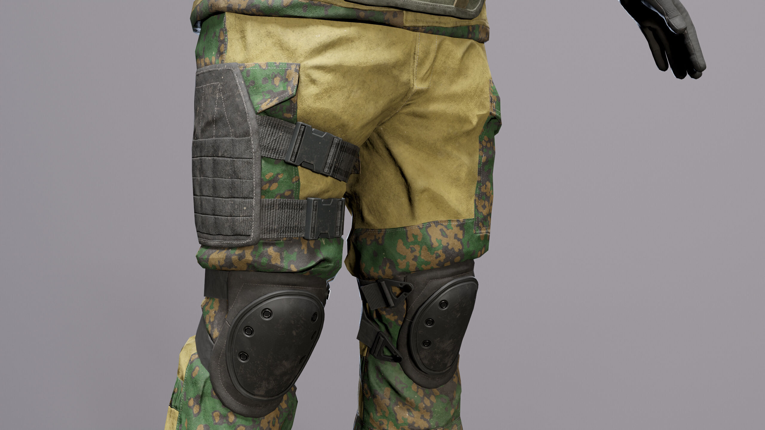 Modern Russian Soldier Low-poly 3D model_19