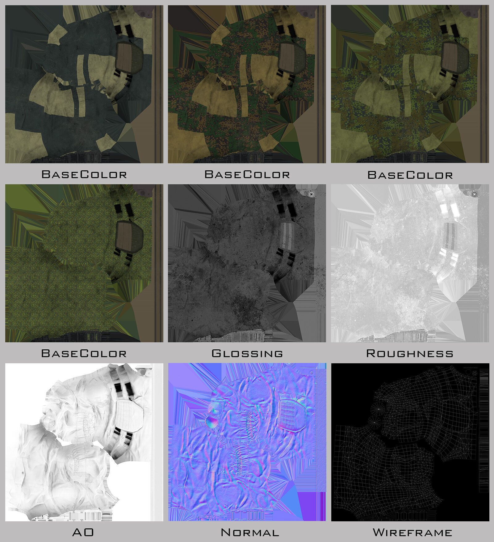 Modern Russian Soldier Low-poly 3D model_52