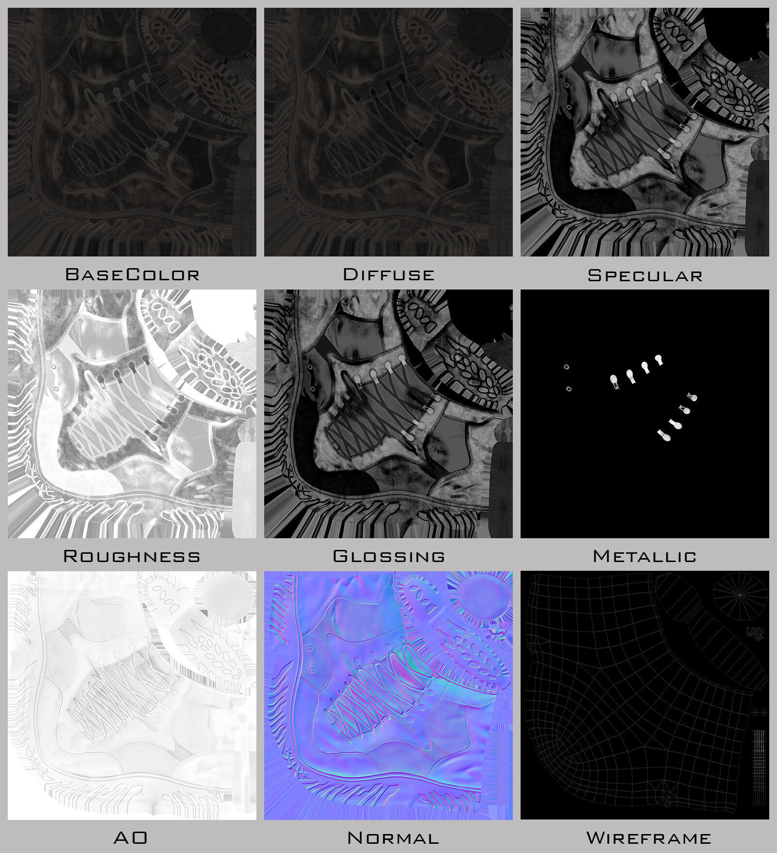 Modern Russian Soldier Low-poly 3D model_46