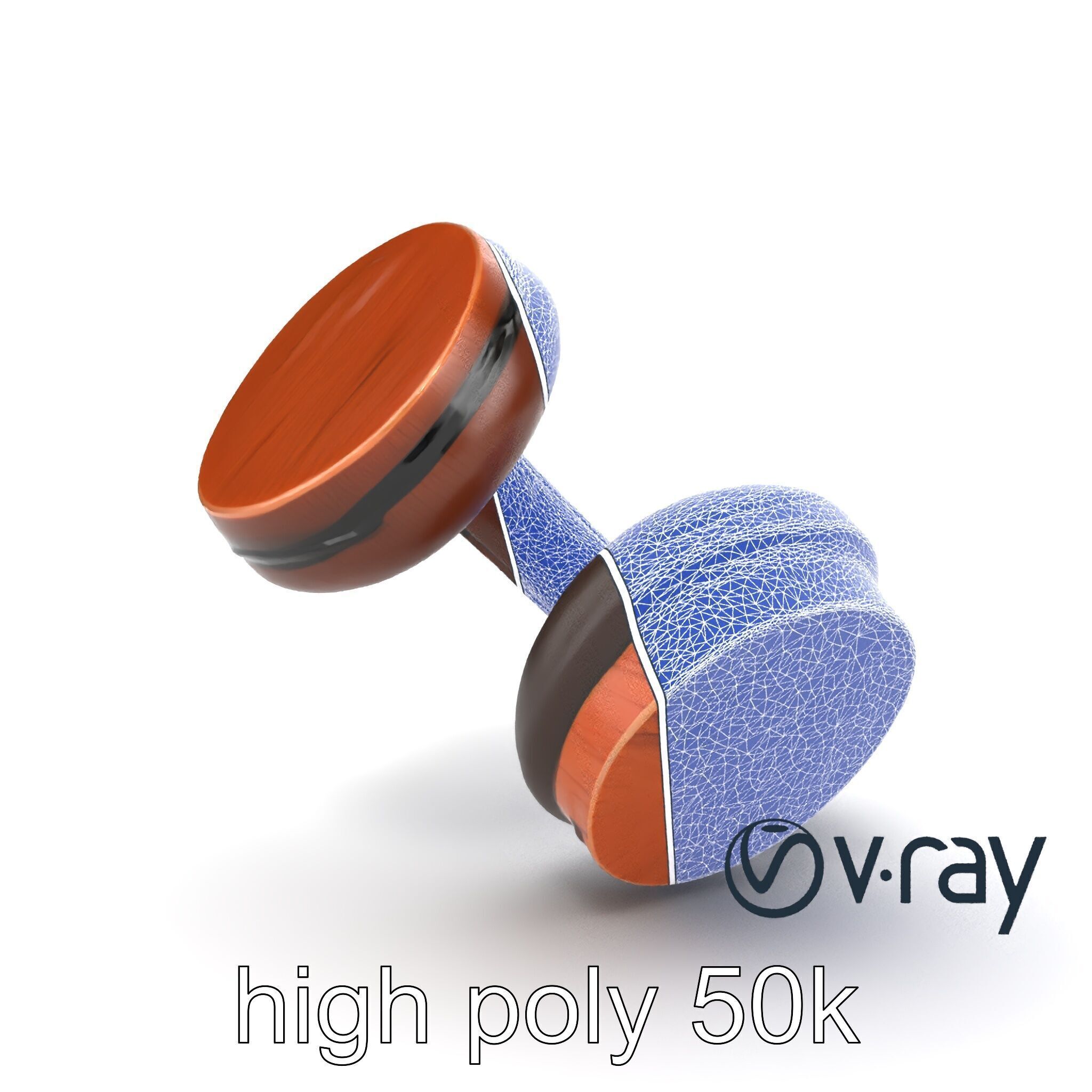 Artisan Crafted Wooden Headphones model pack Low-poly 3D model_30