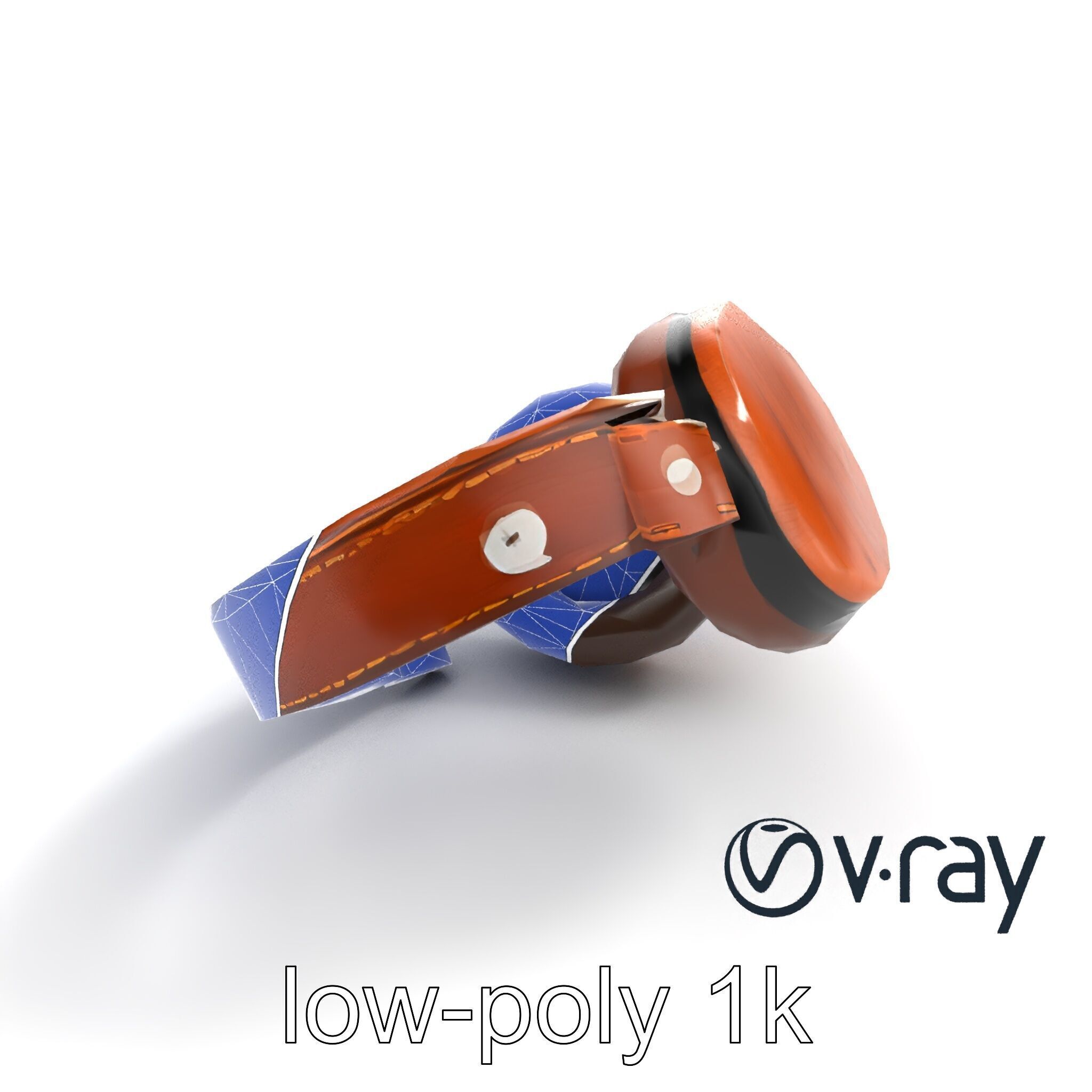 Artisan Crafted Wooden Headphones model pack Low-poly 3D model_16