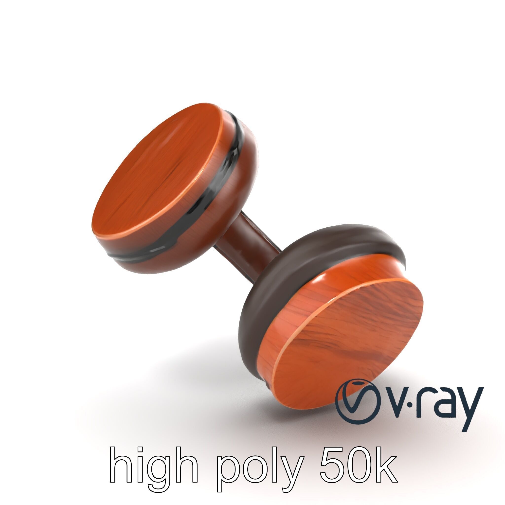 Artisan Crafted Wooden Headphones model pack Low-poly 3D model_28