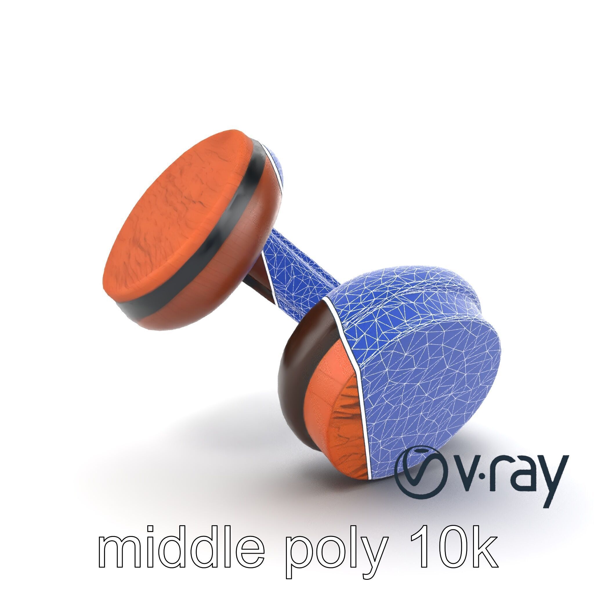 Artisan Crafted Wooden Headphones model pack Low-poly 3D model_32