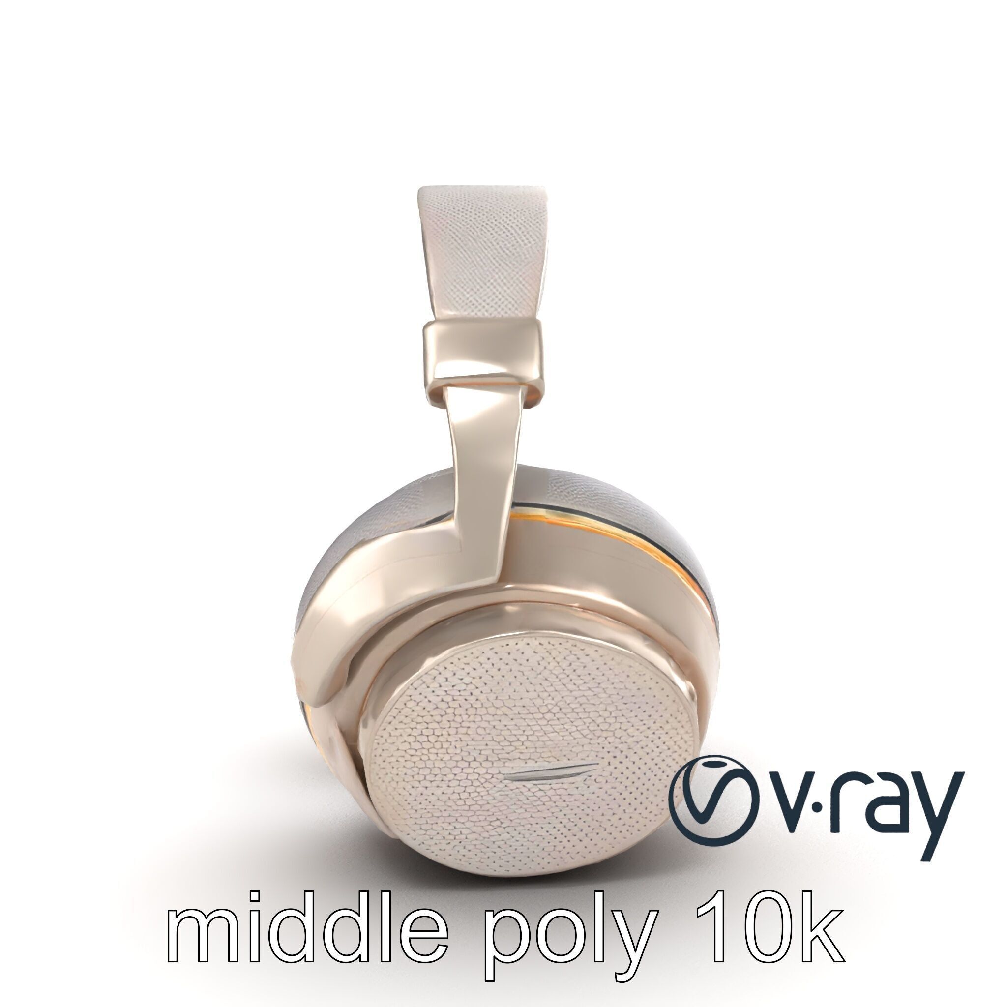 Futuristic Wireless Headphones with LED Accents model pack Low-poly 3D model_27