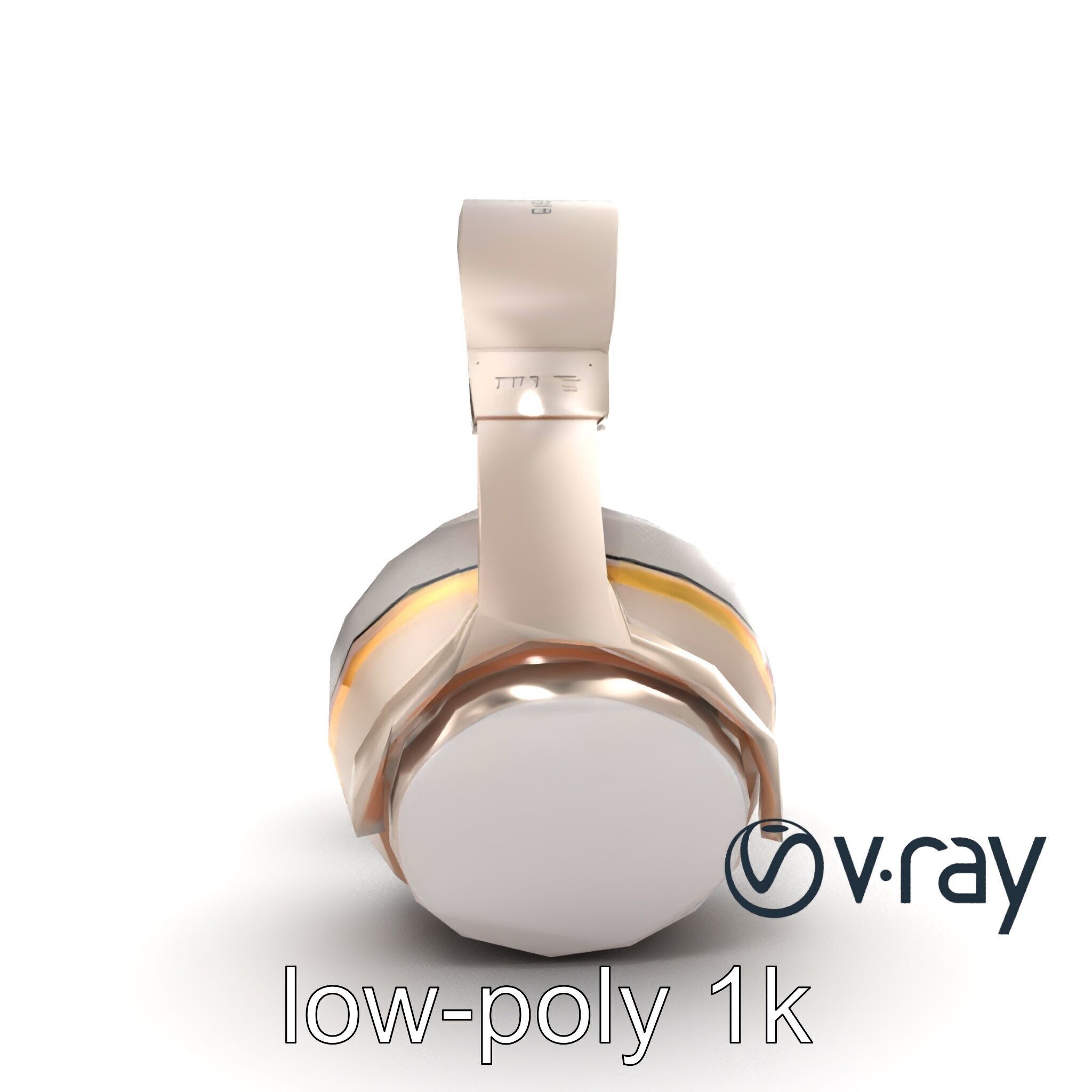 Futuristic Wireless Headphones with LED Accents model pack Low-poly 3D model_25