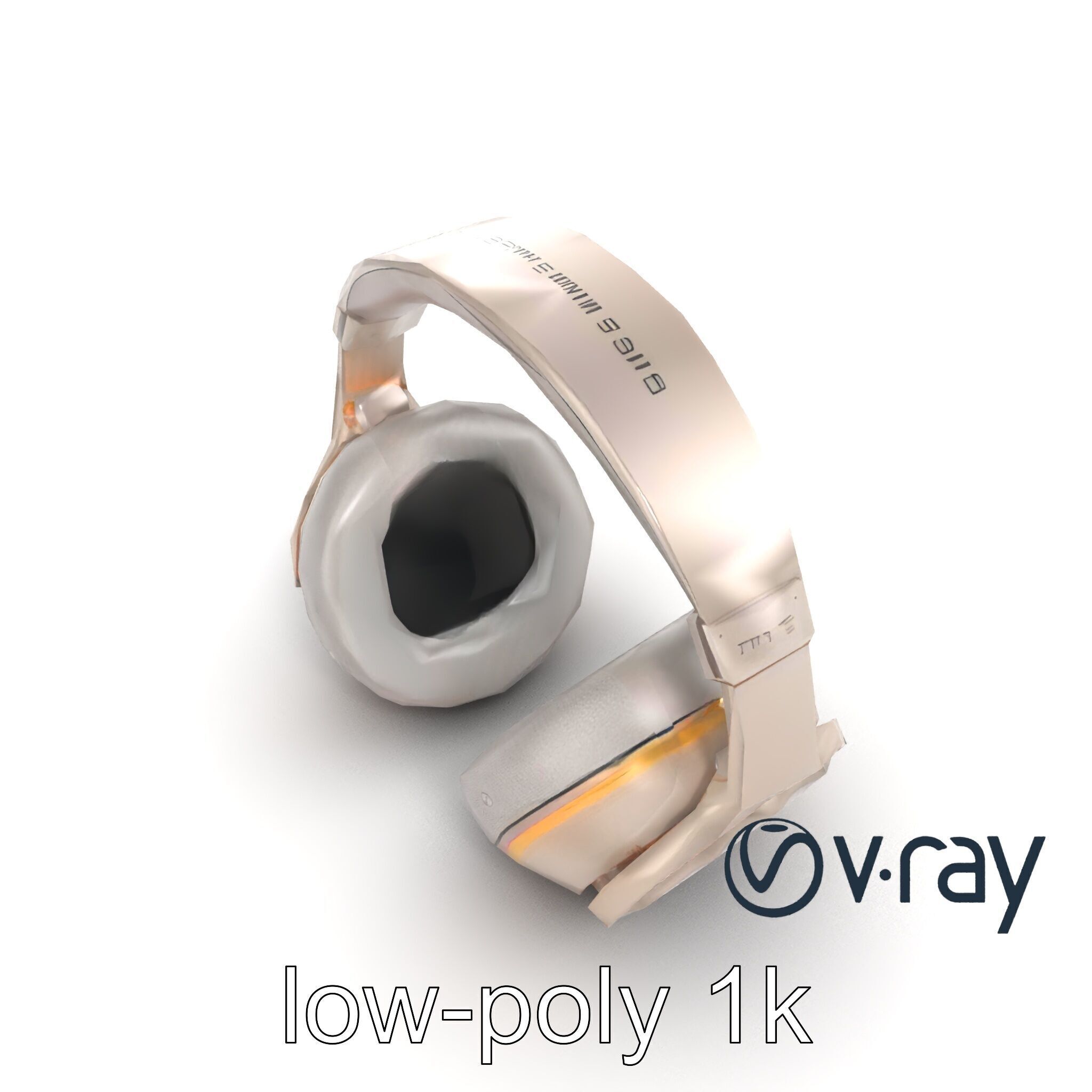 Futuristic Wireless Headphones with LED Accents model pack Low-poly 3D model_18
