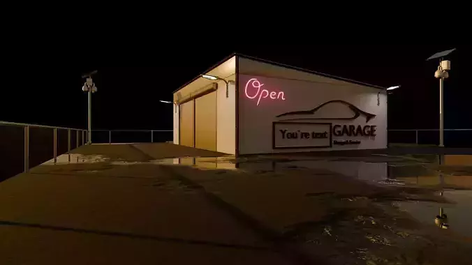 Garage Rigged  Animated