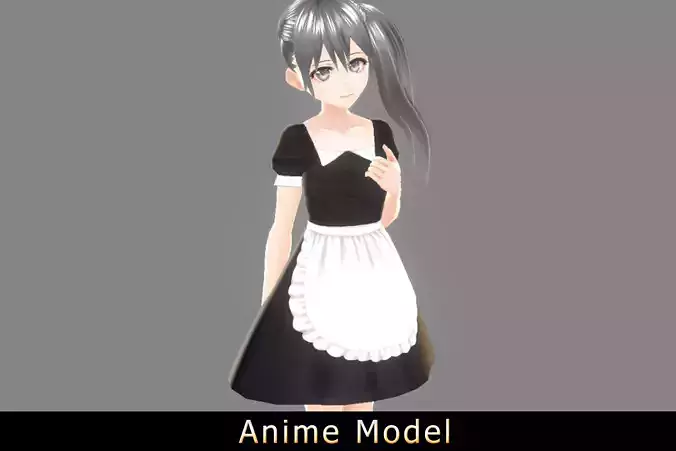 Anime Character - Hina-Maid 3D model