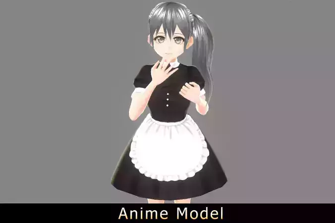 Anime Character - Hina-Maid 3D model