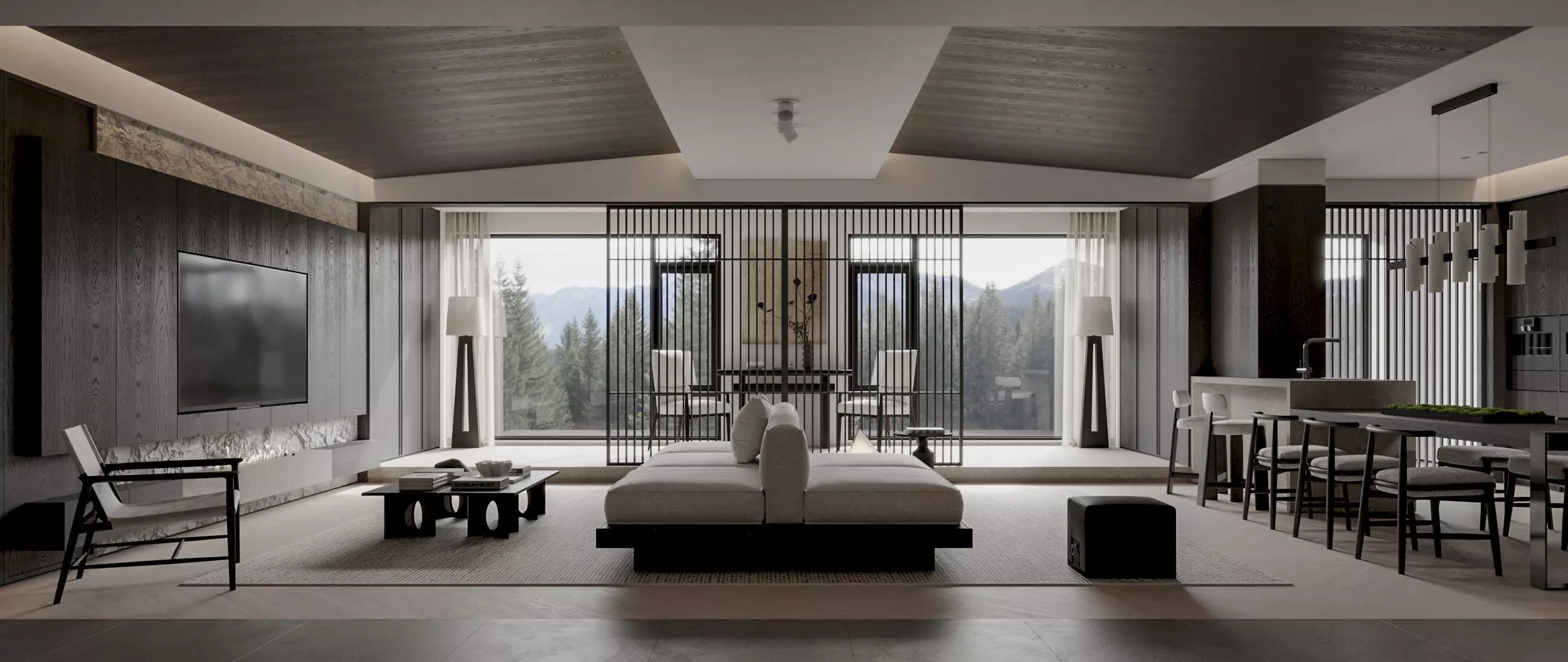Apartment interior scenes 3D model