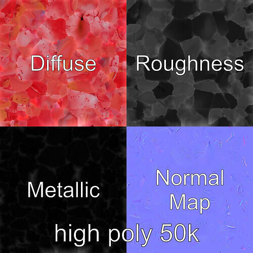 Realistic Human Heart 3D model pack Low-poly 3D model