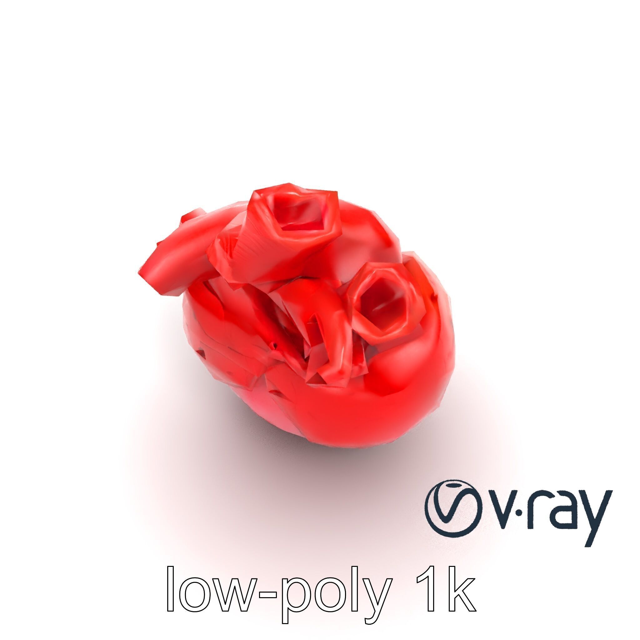Realistic Human Heart 3D model pack Low-poly 3D model_21
