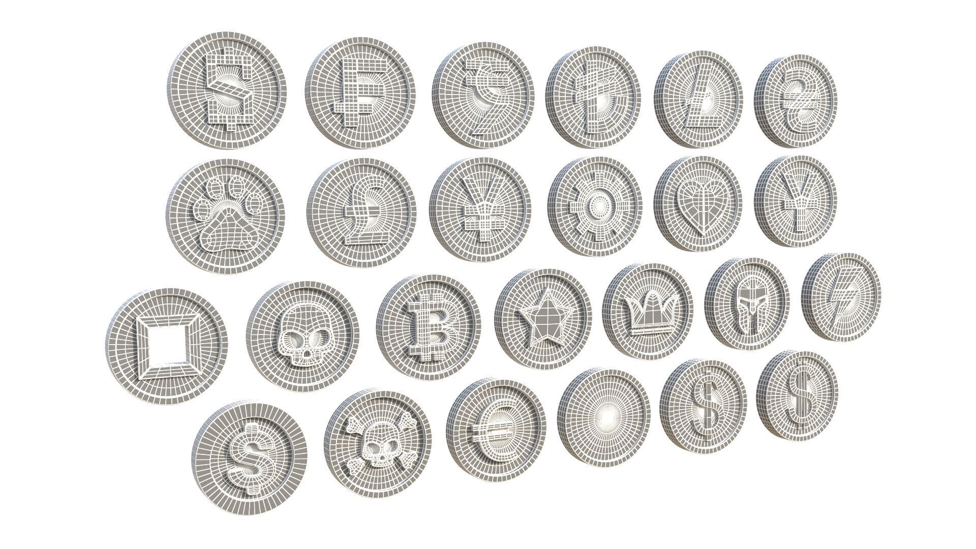 Coins 3D model_8