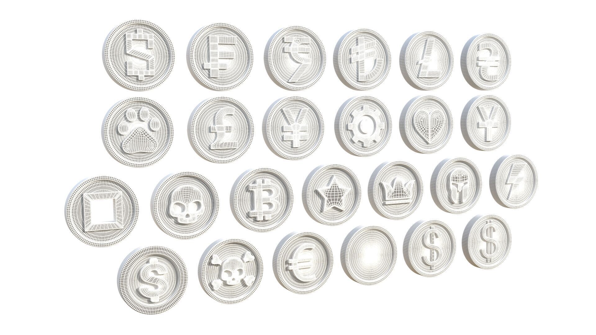 Coins 3D model_9