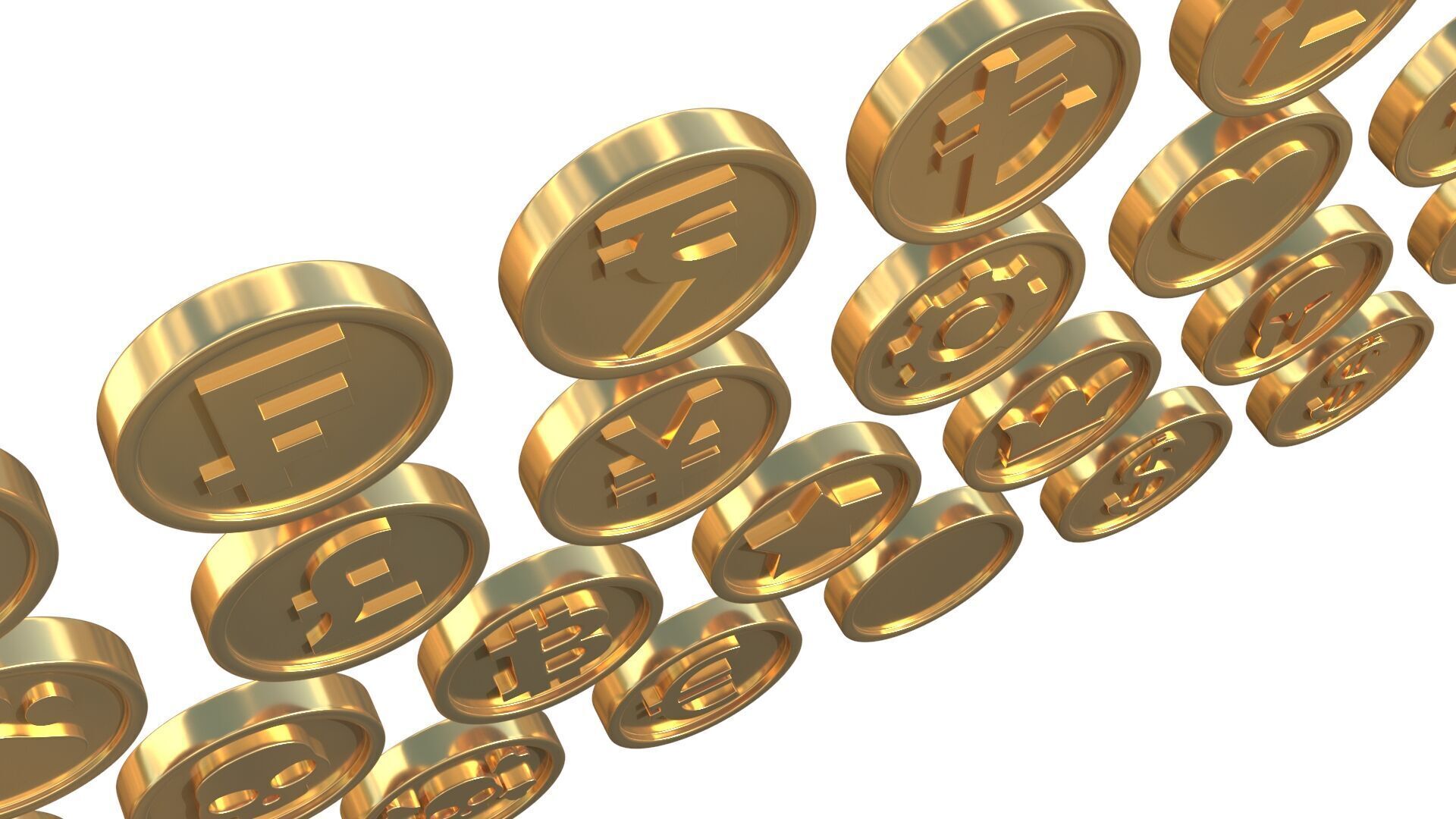 Coins 3D model_6