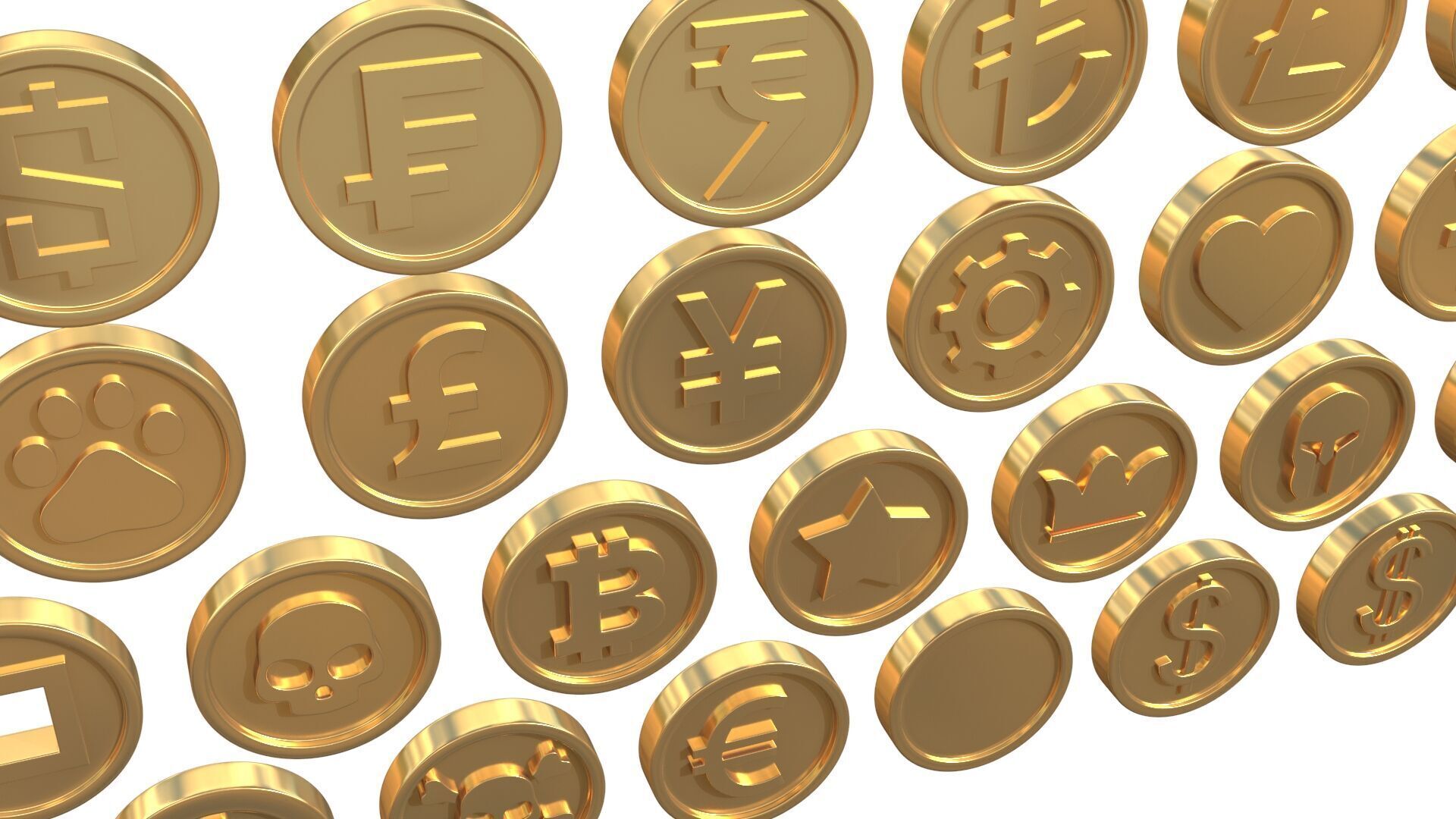 Coins 3D model_4
