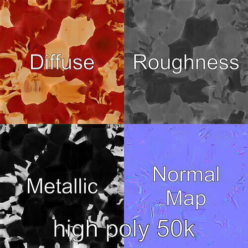 Realistic Human Kidney 3D model pack Low-poly 3D model