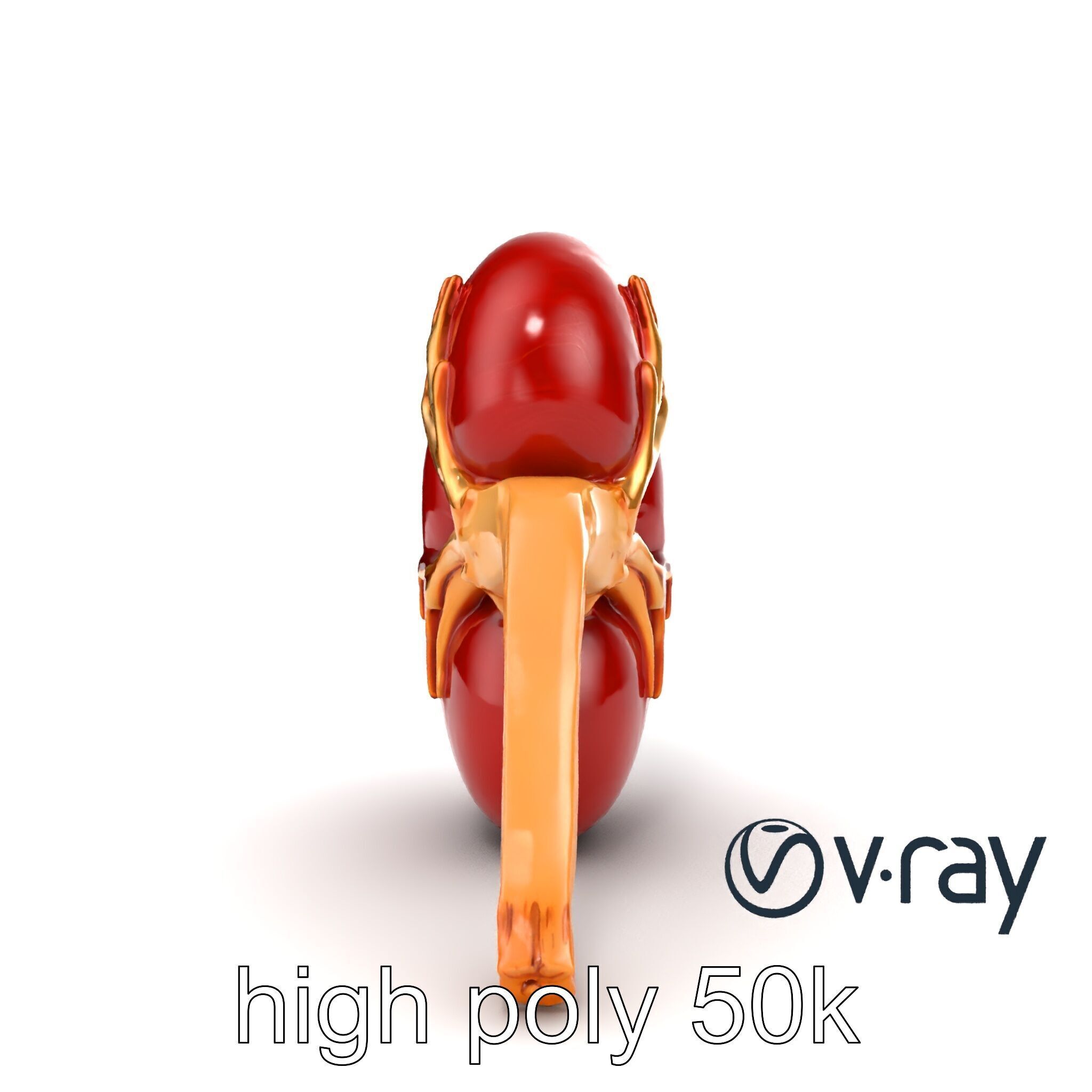 Realistic Human Kidney 3D model pack Low-poly 3D model_21