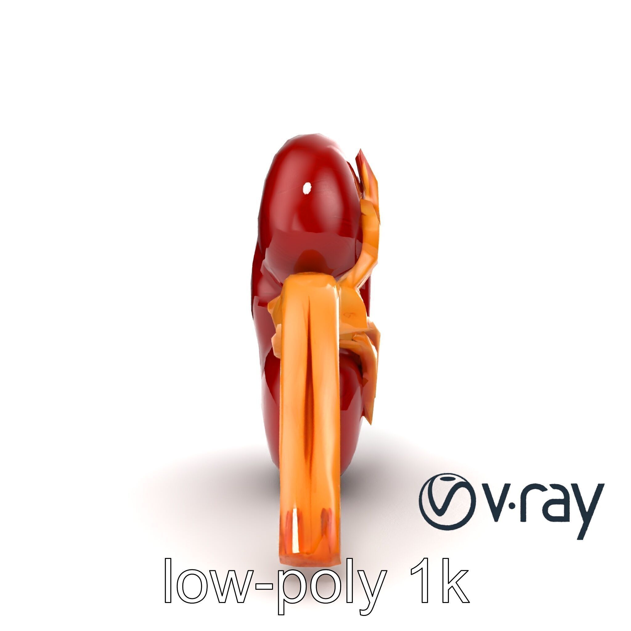Realistic Human Kidney 3D model pack Low-poly 3D model_16