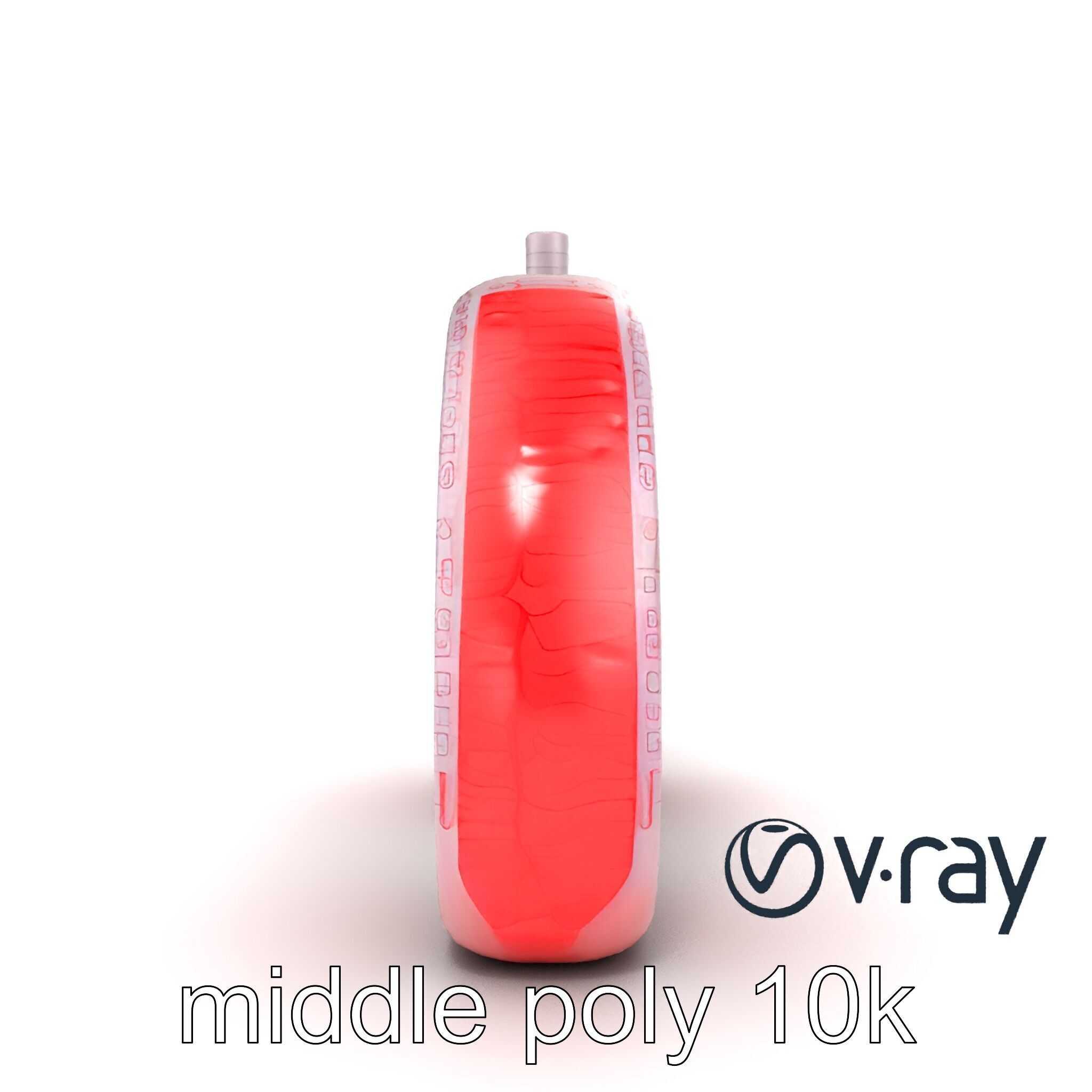 Futuristic Sci-Fi Lungs with Glowing Bronchi model pack Low-poly 3D model_17