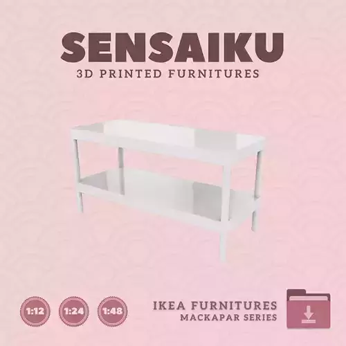 MACKAPAR Shoe Rack for Miniature Dollhouse IKEA 3D Print