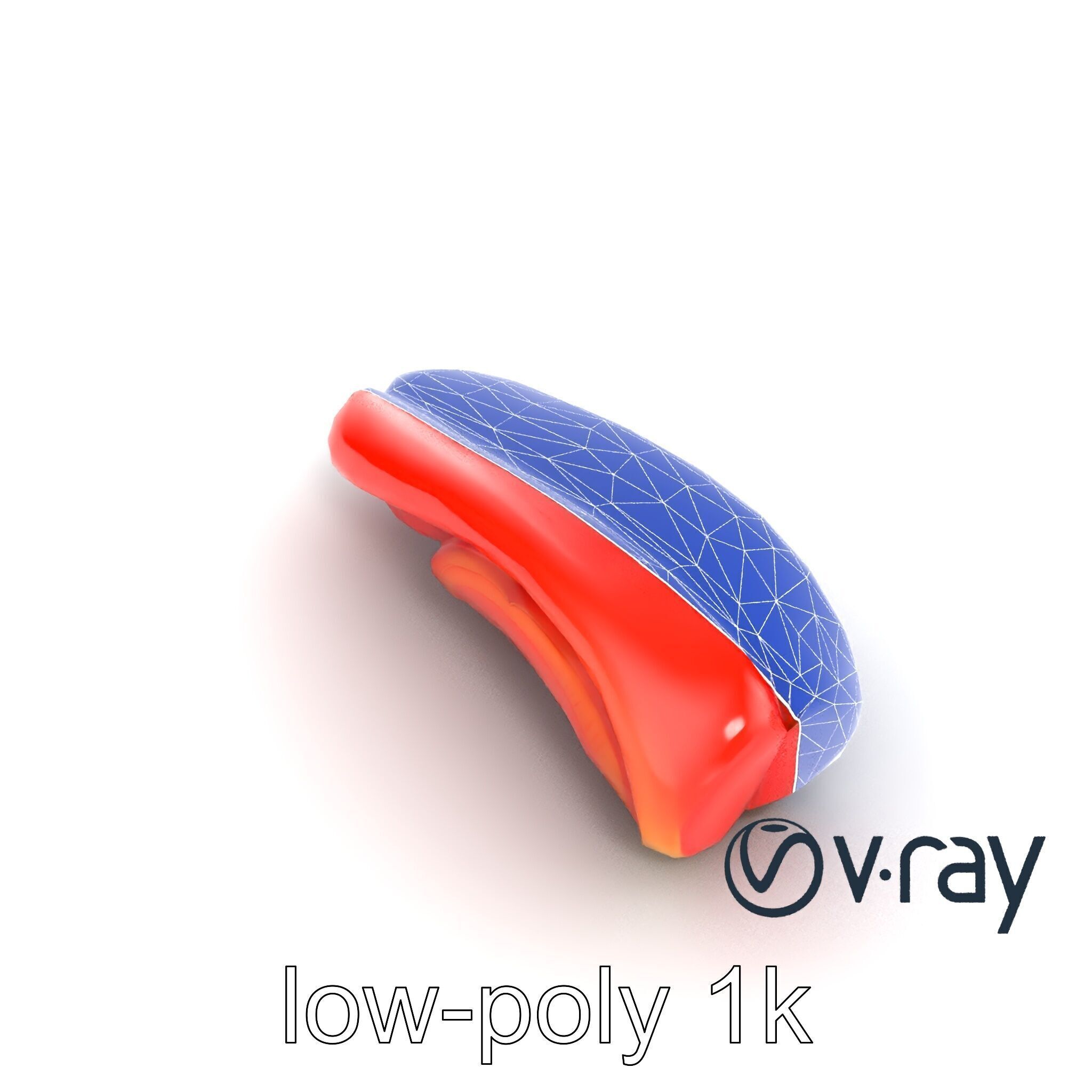 Anatomical Tongue 3D model pack with realistic texture Low-poly 3D model_19