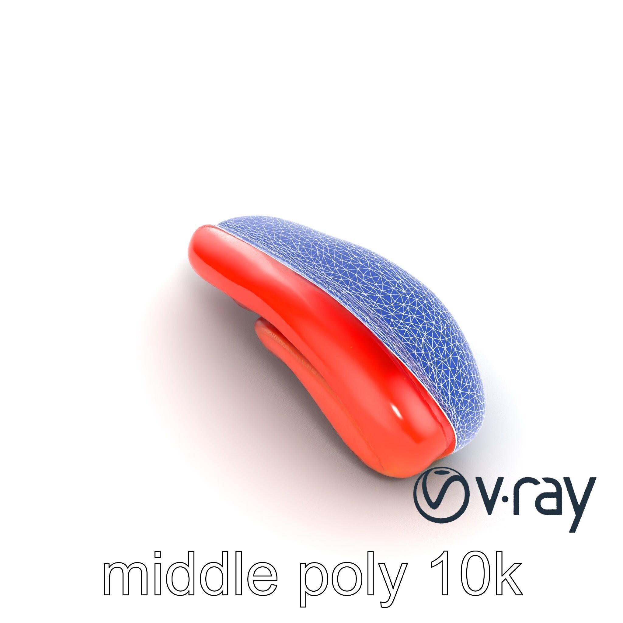 Anatomical Tongue 3D model pack with realistic texture Low-poly 3D model_16