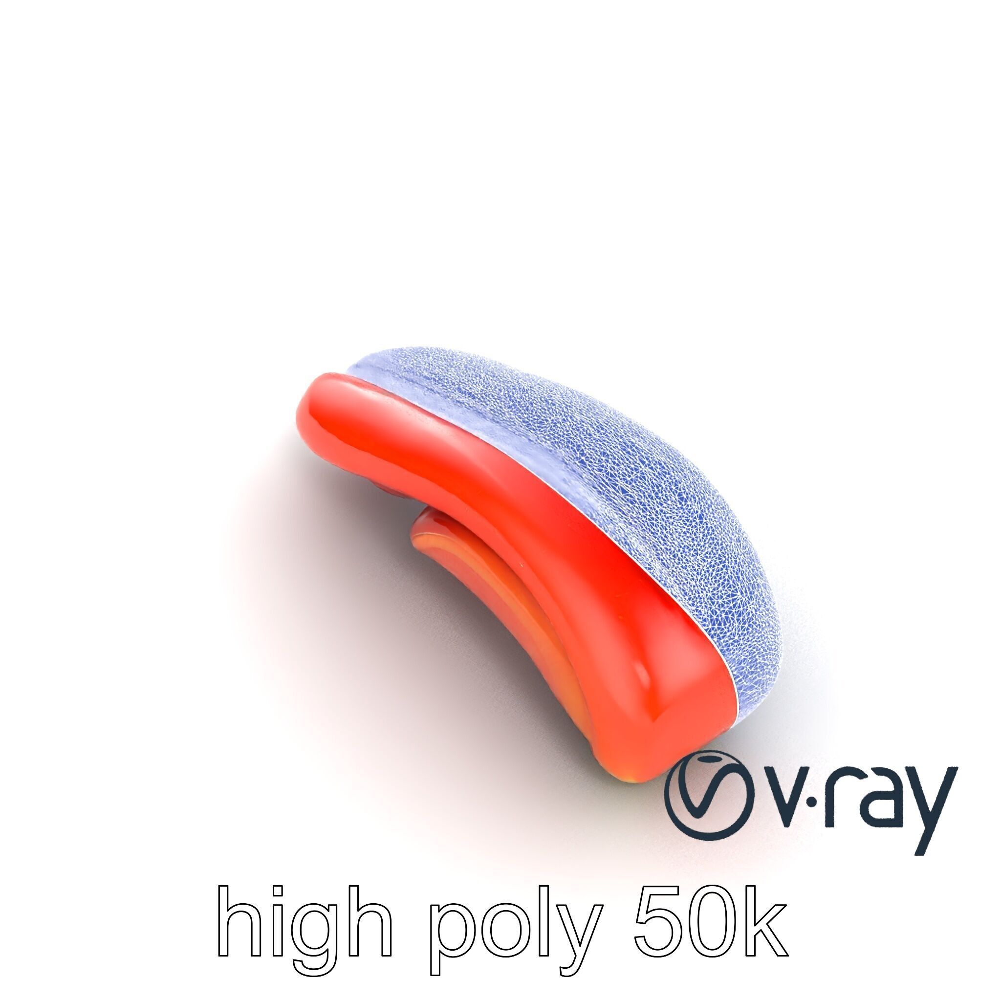 Anatomical Tongue 3D model pack with realistic texture Low-poly 3D model_20