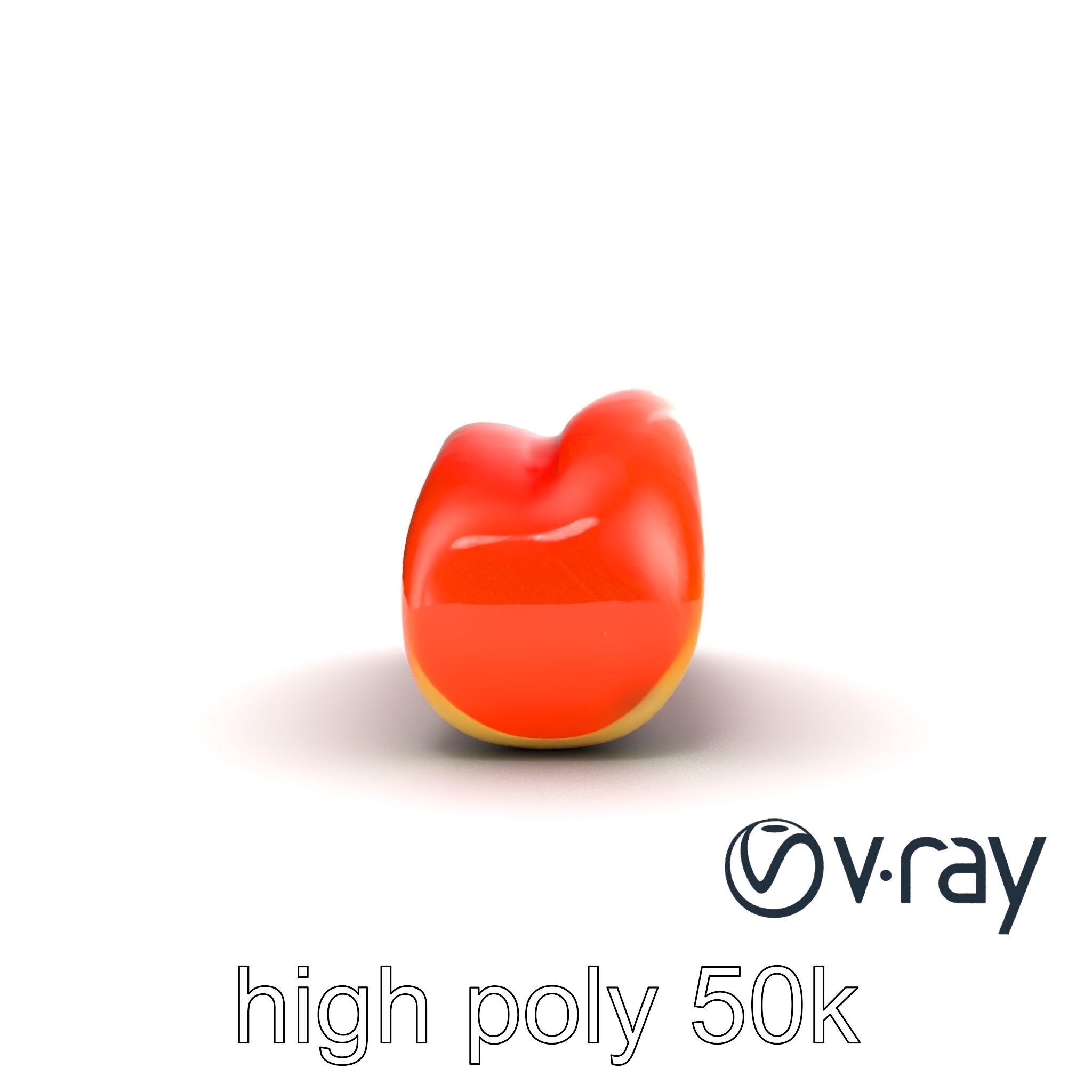 Anatomical Tongue 3D model pack with realistic texture Low-poly 3D model_14