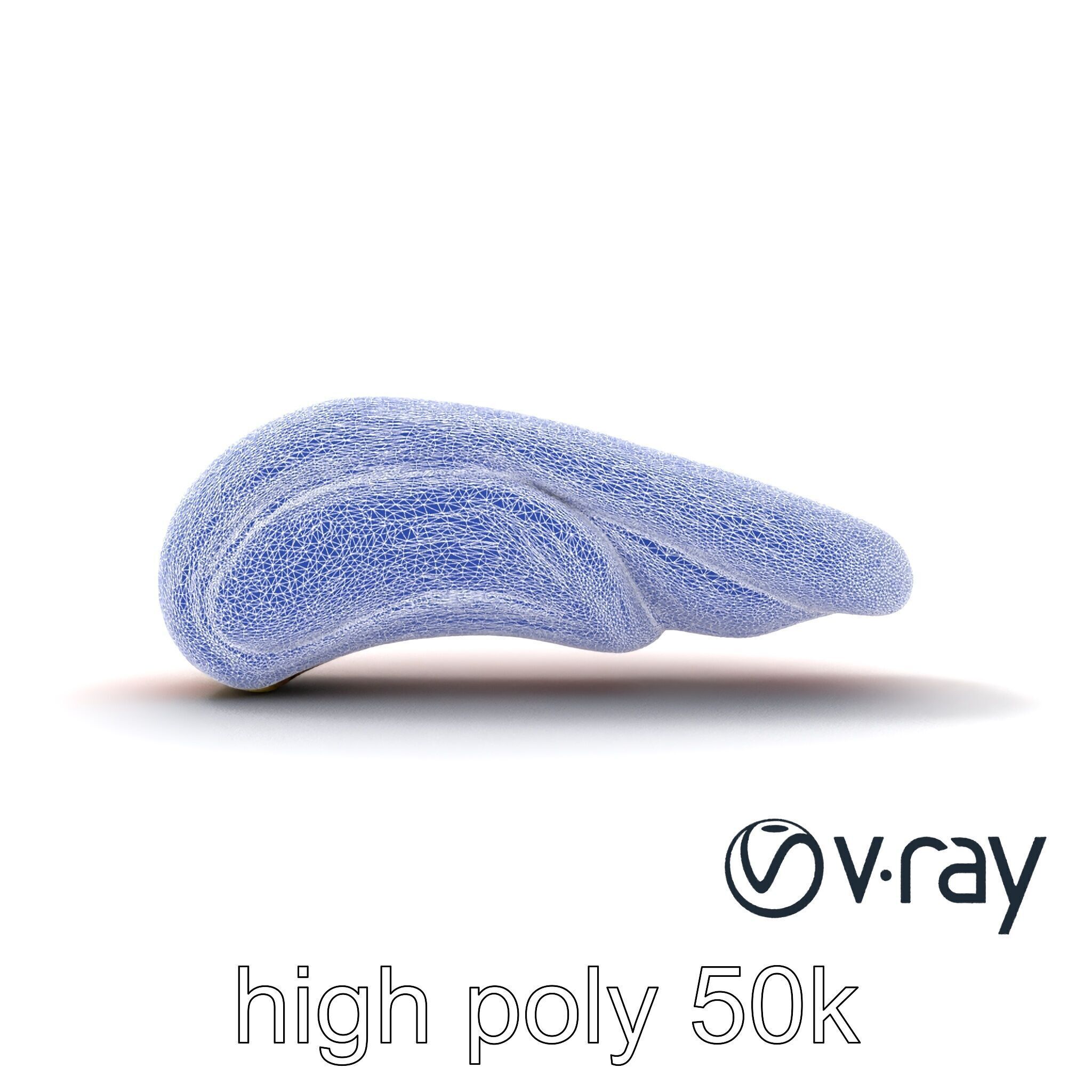 Anatomical Tongue 3D model pack with realistic texture Low-poly 3D model_32