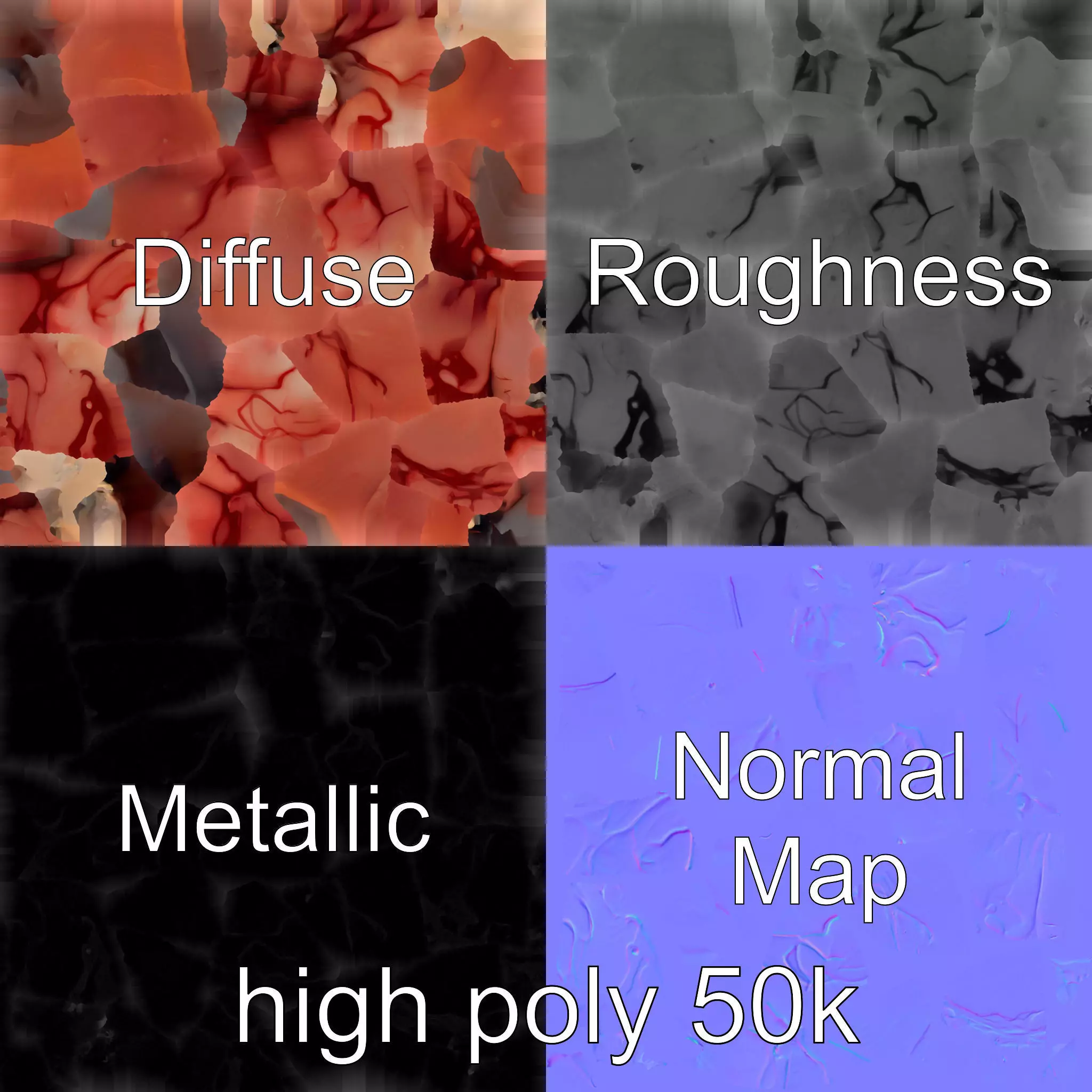 Human Liver with Vessels Anatomical Model Pack Low-poly 3D model_0