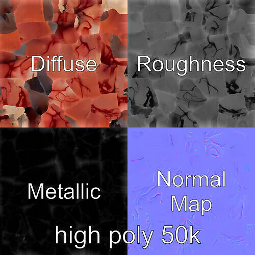 Human Liver with Vessels Anatomical Model Pack Low-poly 3D model
