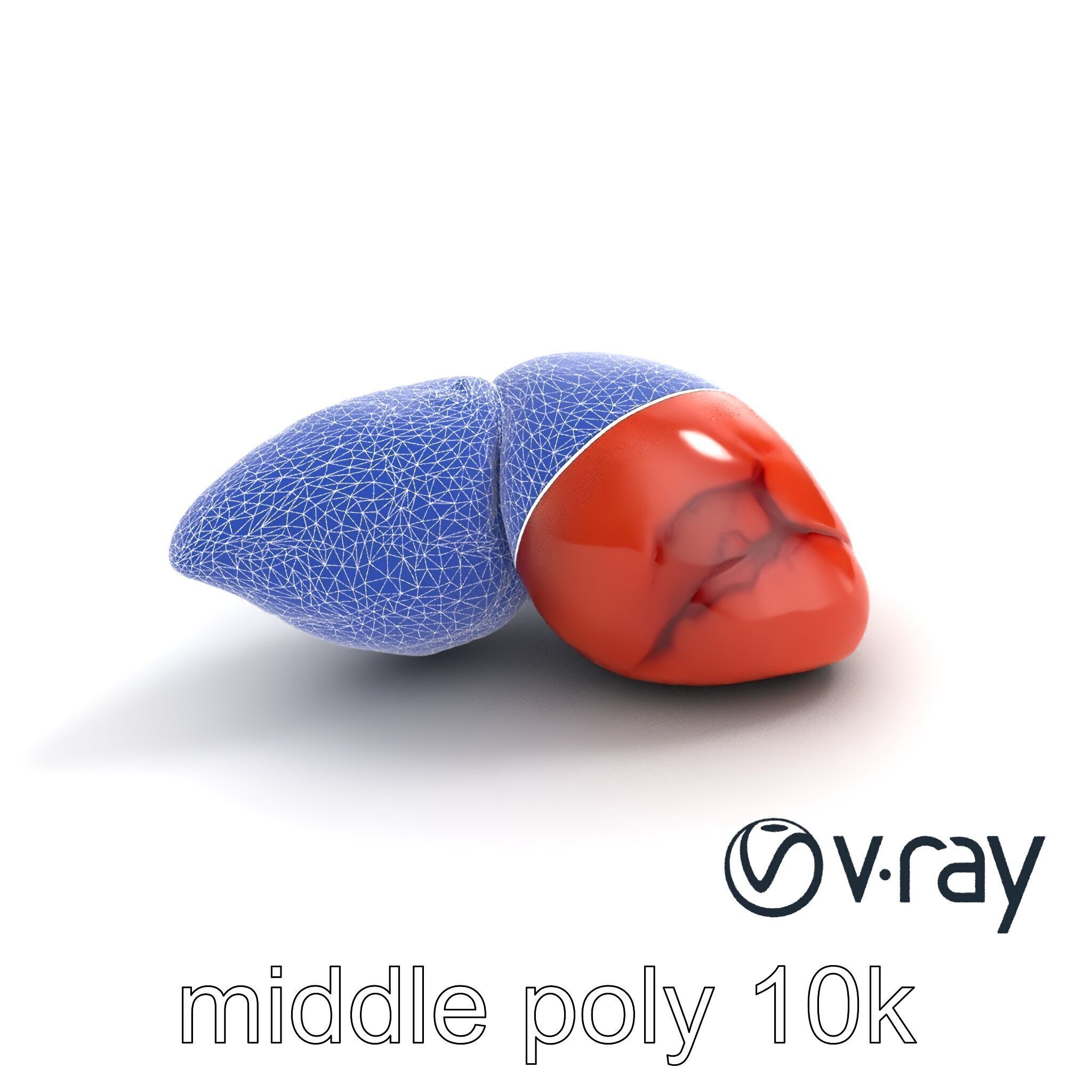 Human Liver with Vessels Anatomical Model Pack Low-poly 3D model_12