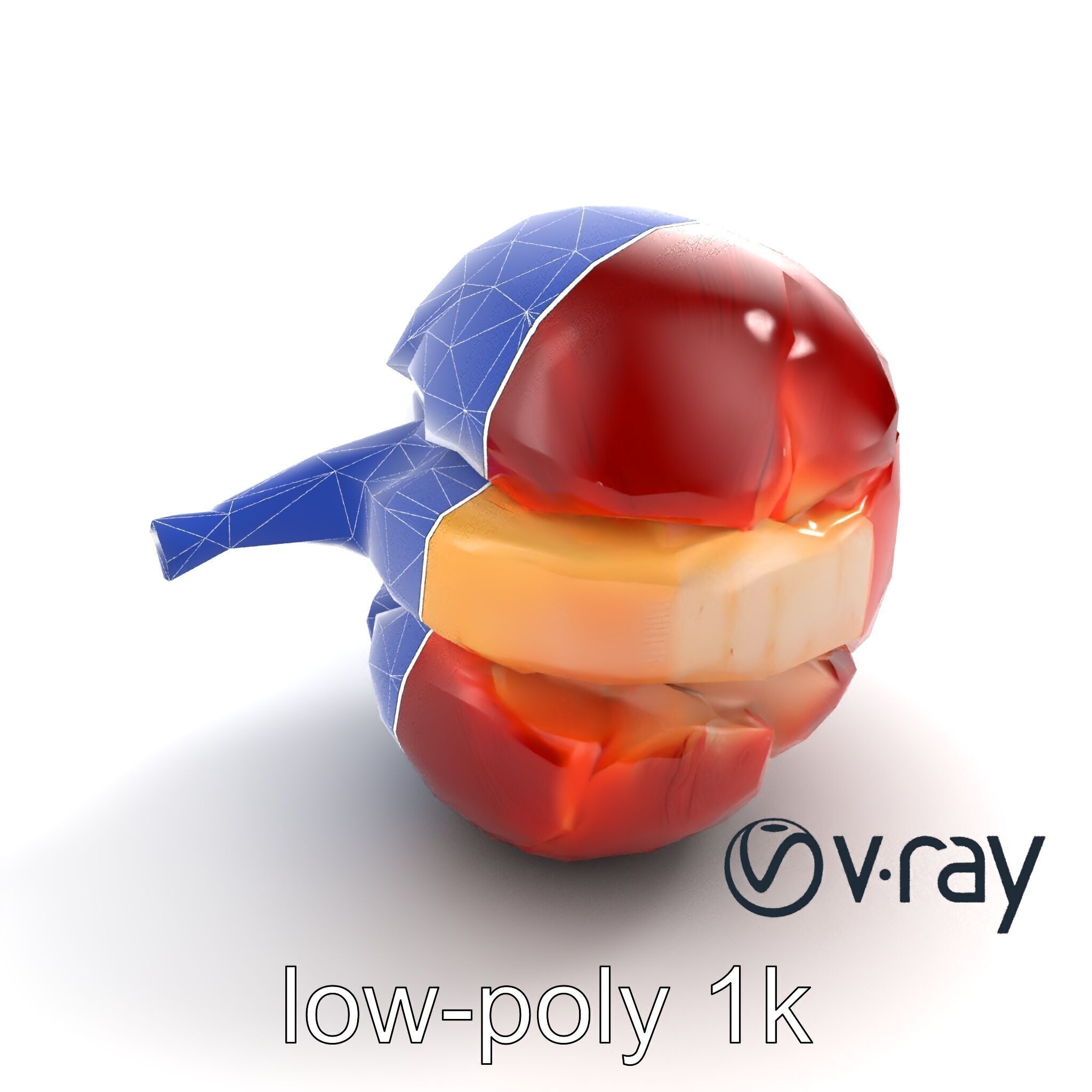 Realistic Human Kidney Anatomy model pack Low-poly 3D model_26