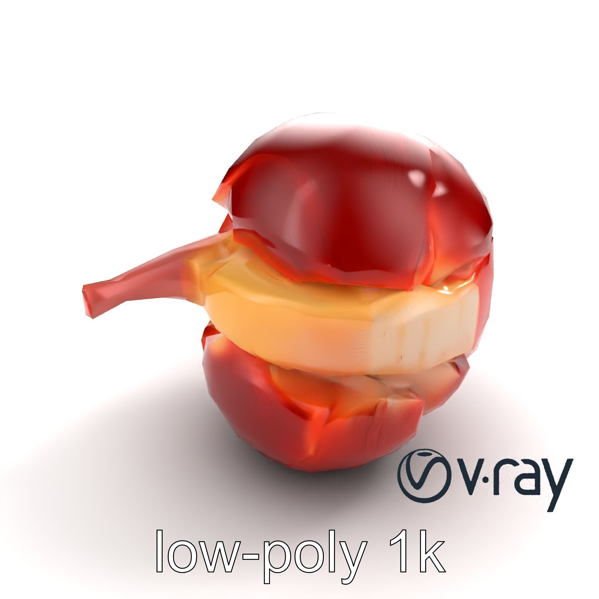 Realistic Human Kidney Anatomy model pack Low-poly 3D model_10