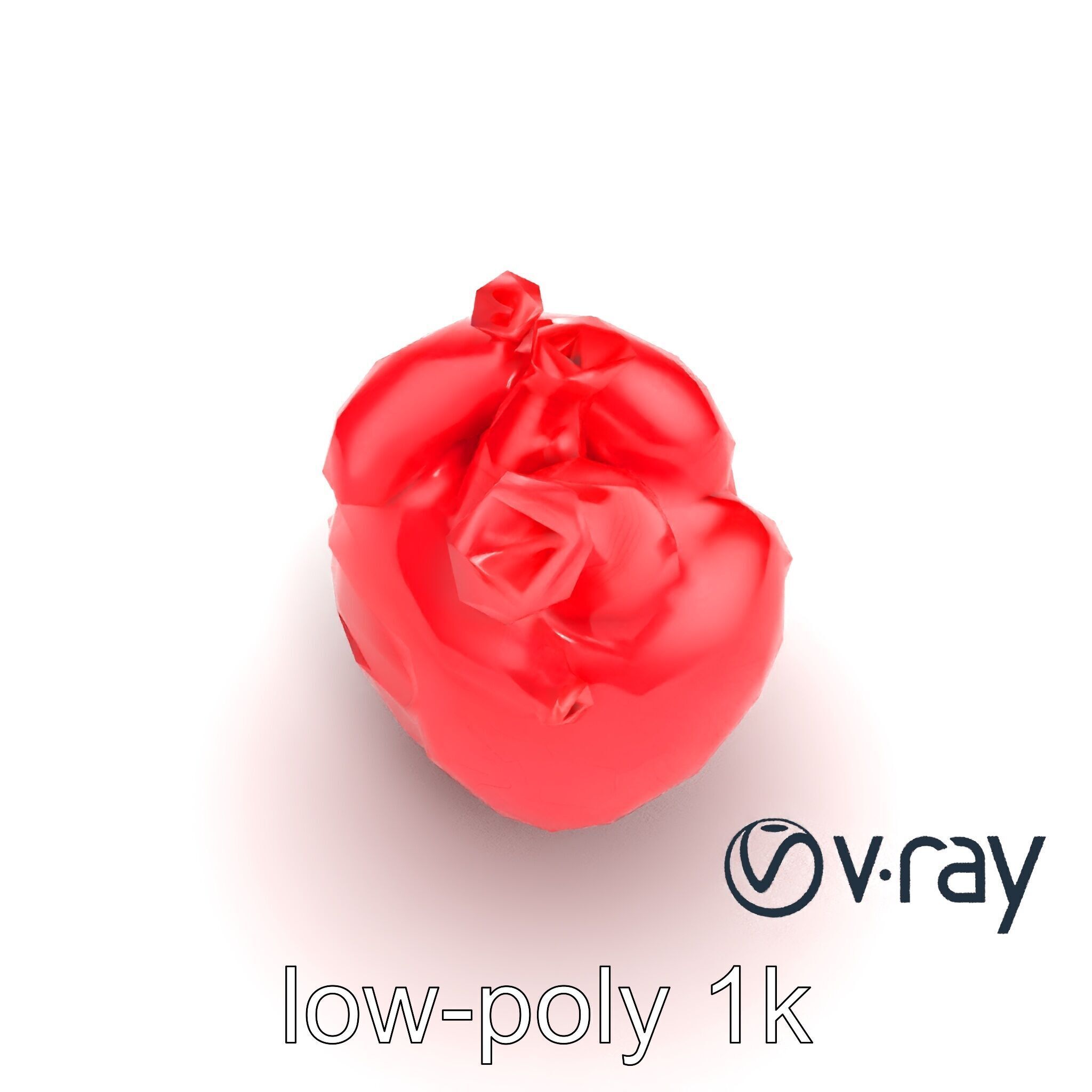 Stylized Glowing Heart Artistic model pack Low-poly 3D model_10