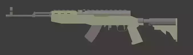 LOW - POLY SKS MODEL