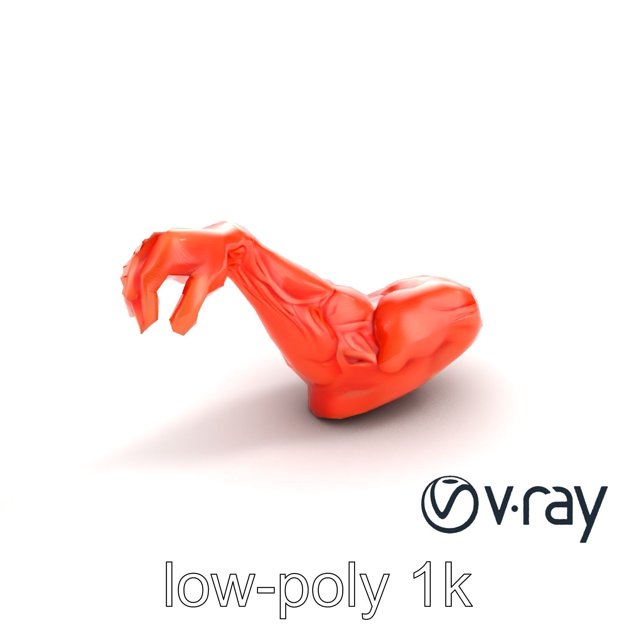 Surreal Muscle Fiber Dynamic Pose model pack Low-poly 3D model_7