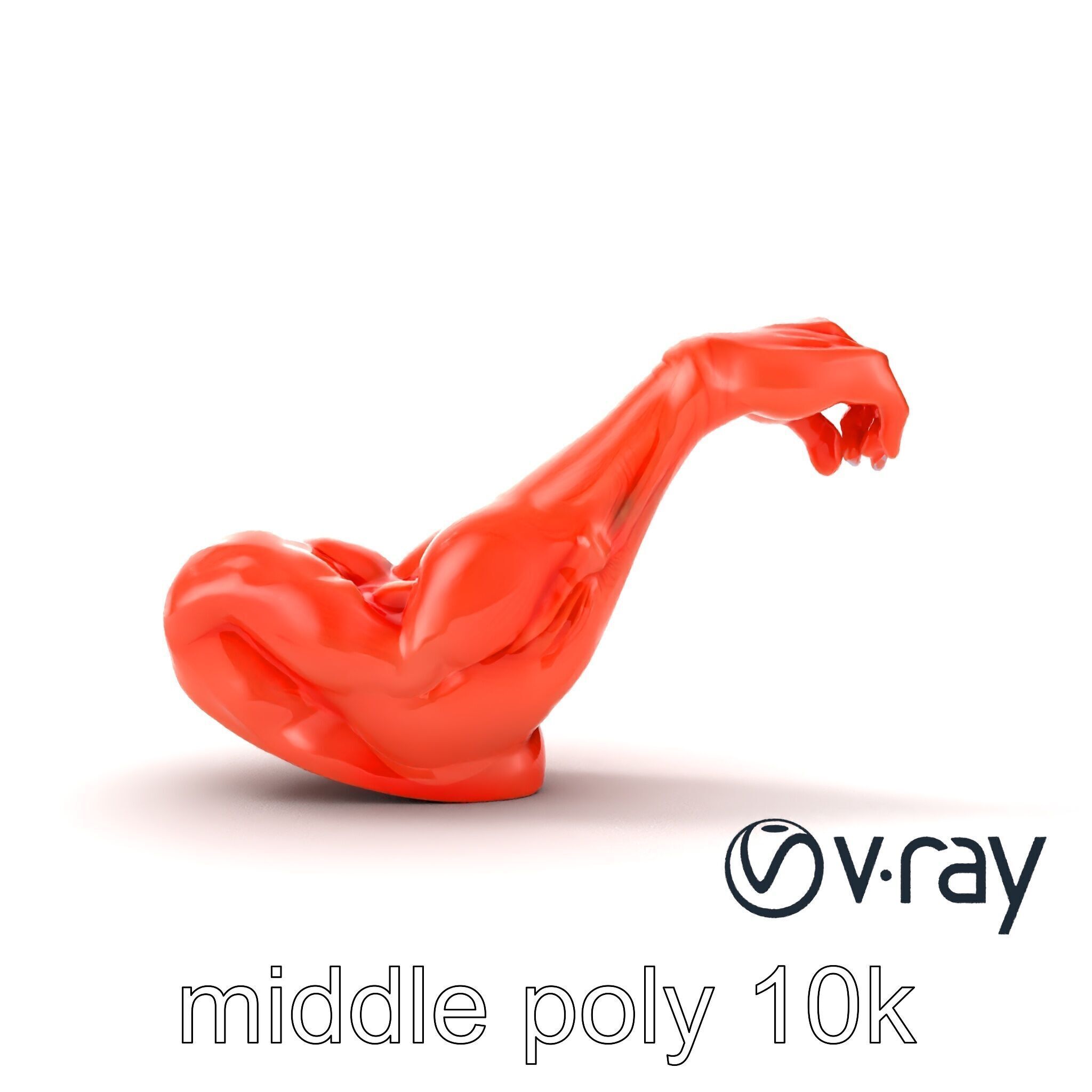 Surreal Muscle Fiber Dynamic Pose model pack Low-poly 3D model_23
