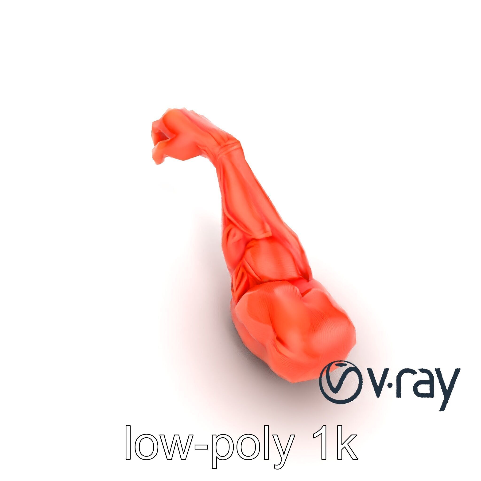 Surreal Muscle Fiber Dynamic Pose model pack Low-poly 3D model_10