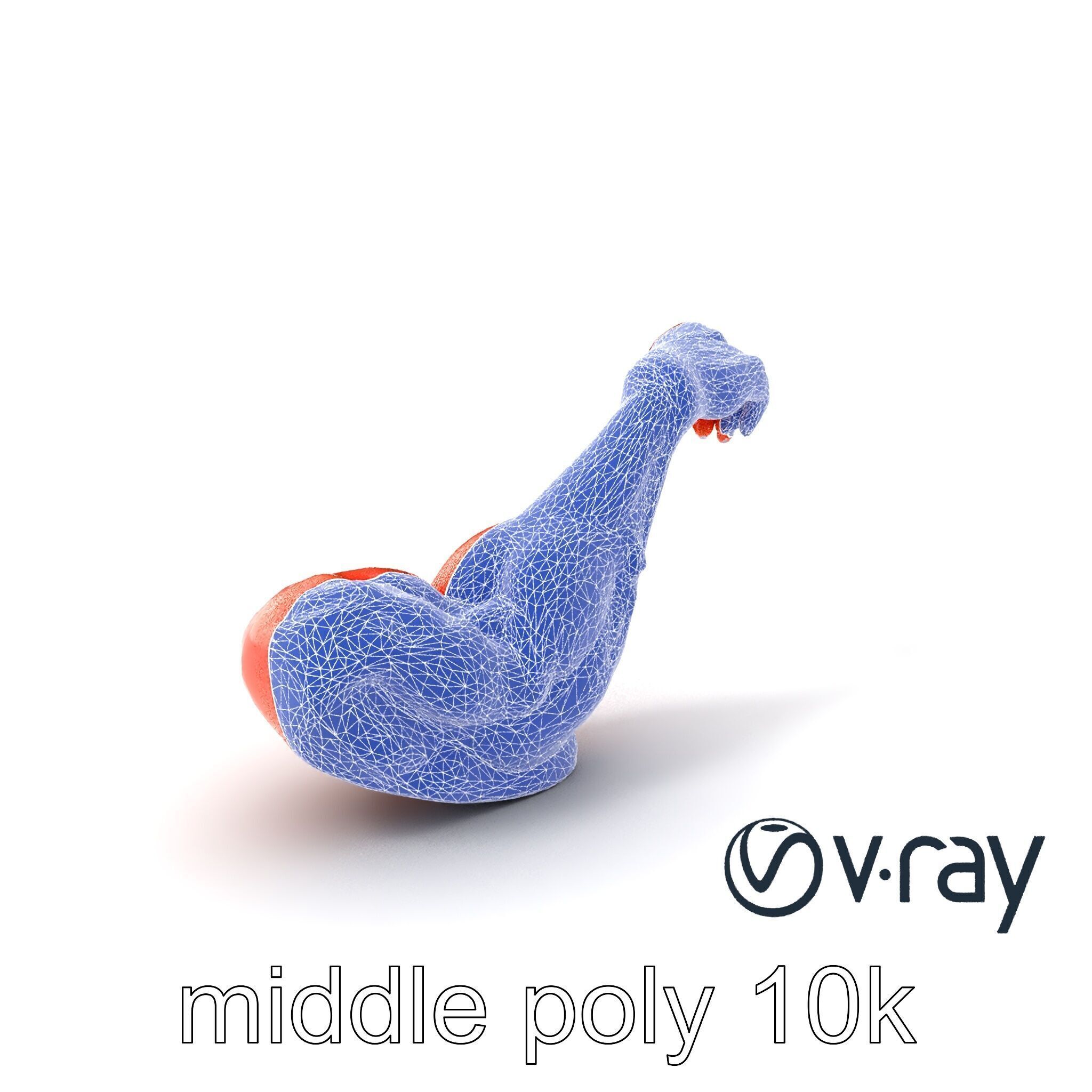 Surreal Muscle Fiber Dynamic Pose model pack Low-poly 3D model_6