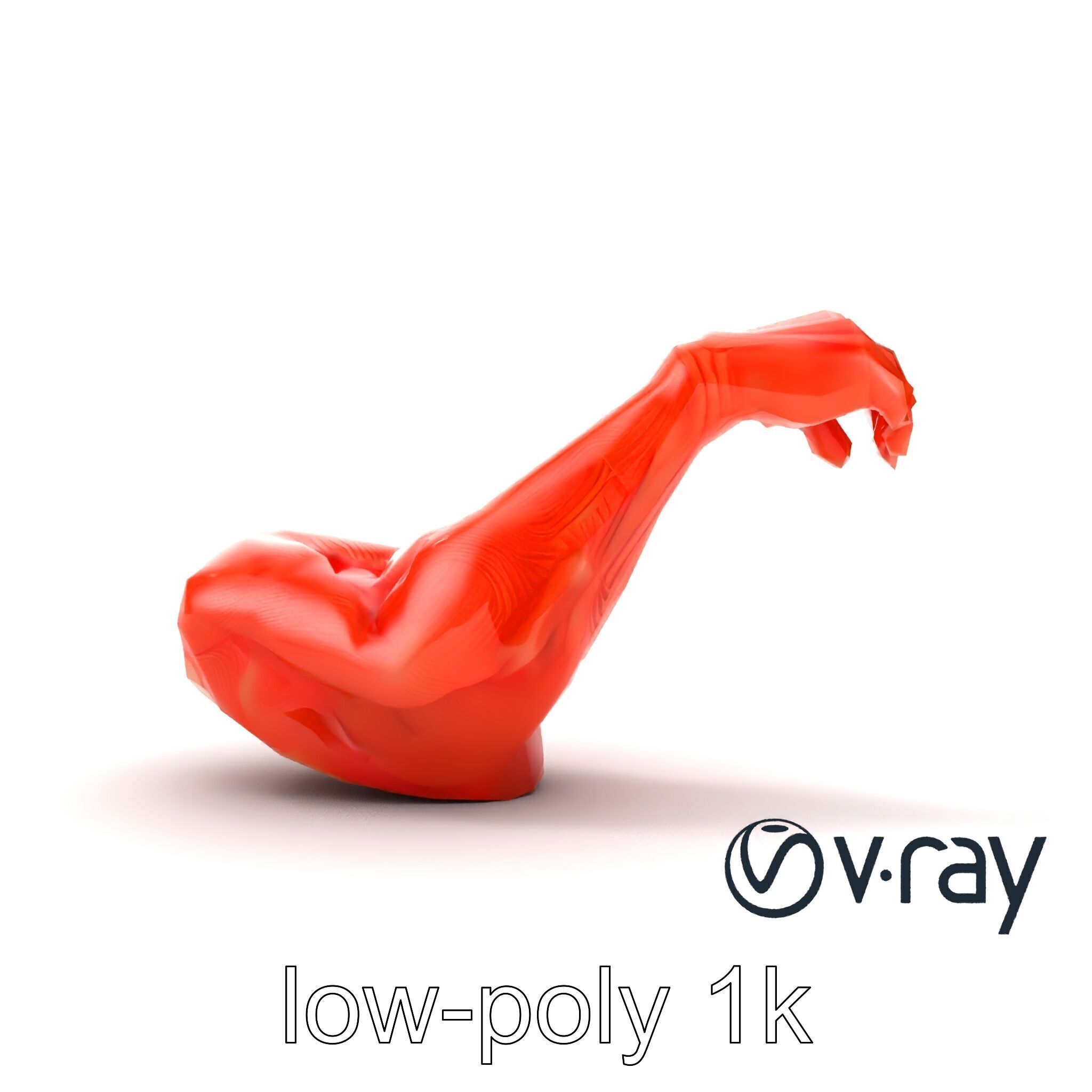 Surreal Muscle Fiber Dynamic Pose model pack Low-poly 3D model_28