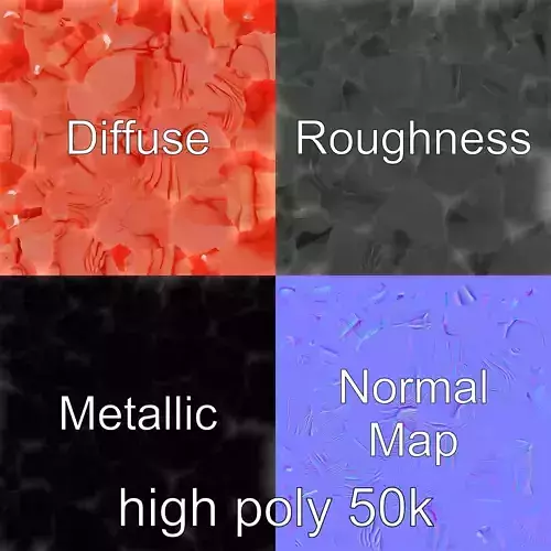 Surreal Muscle Fiber Dynamic Pose model pack Low-poly 3D model