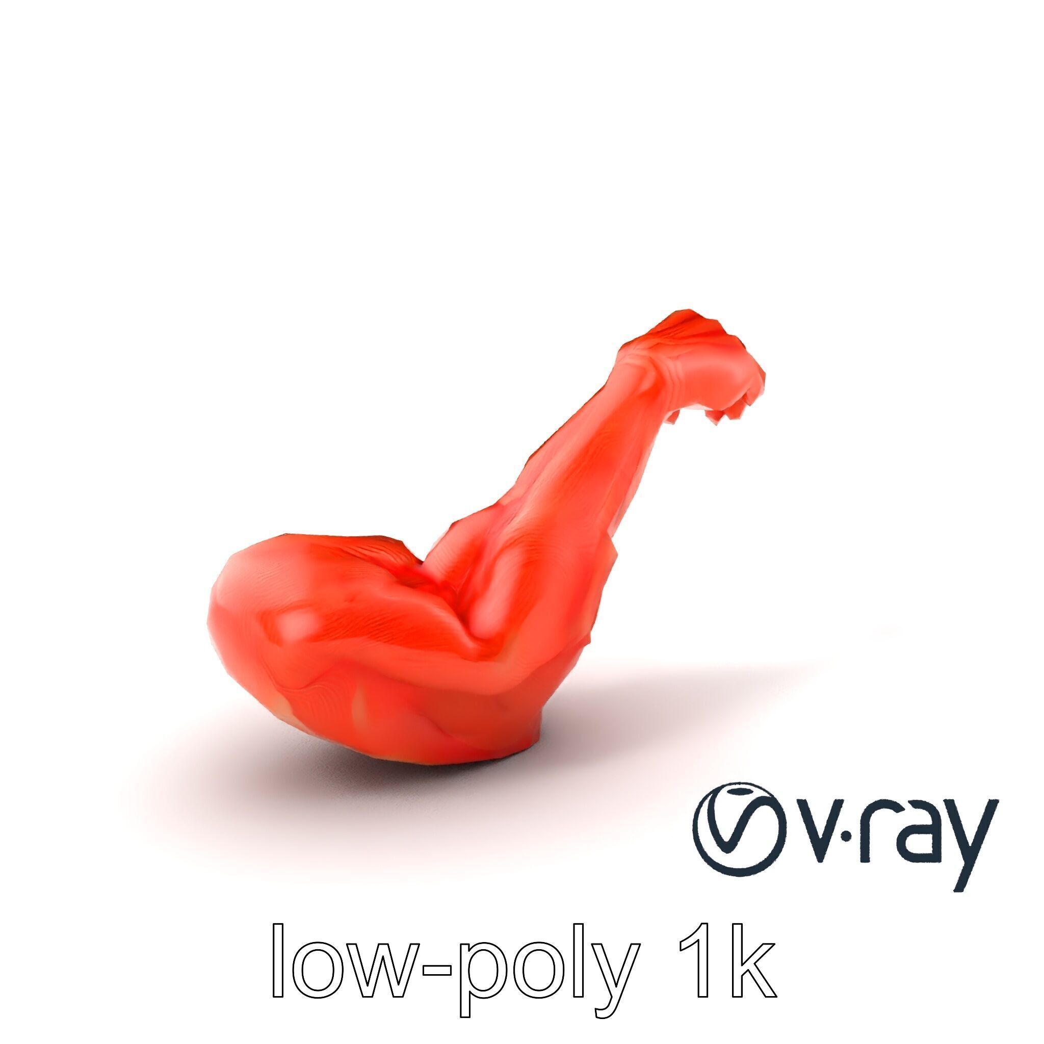 Surreal Muscle Fiber Dynamic Pose model pack Low-poly 3D model_2