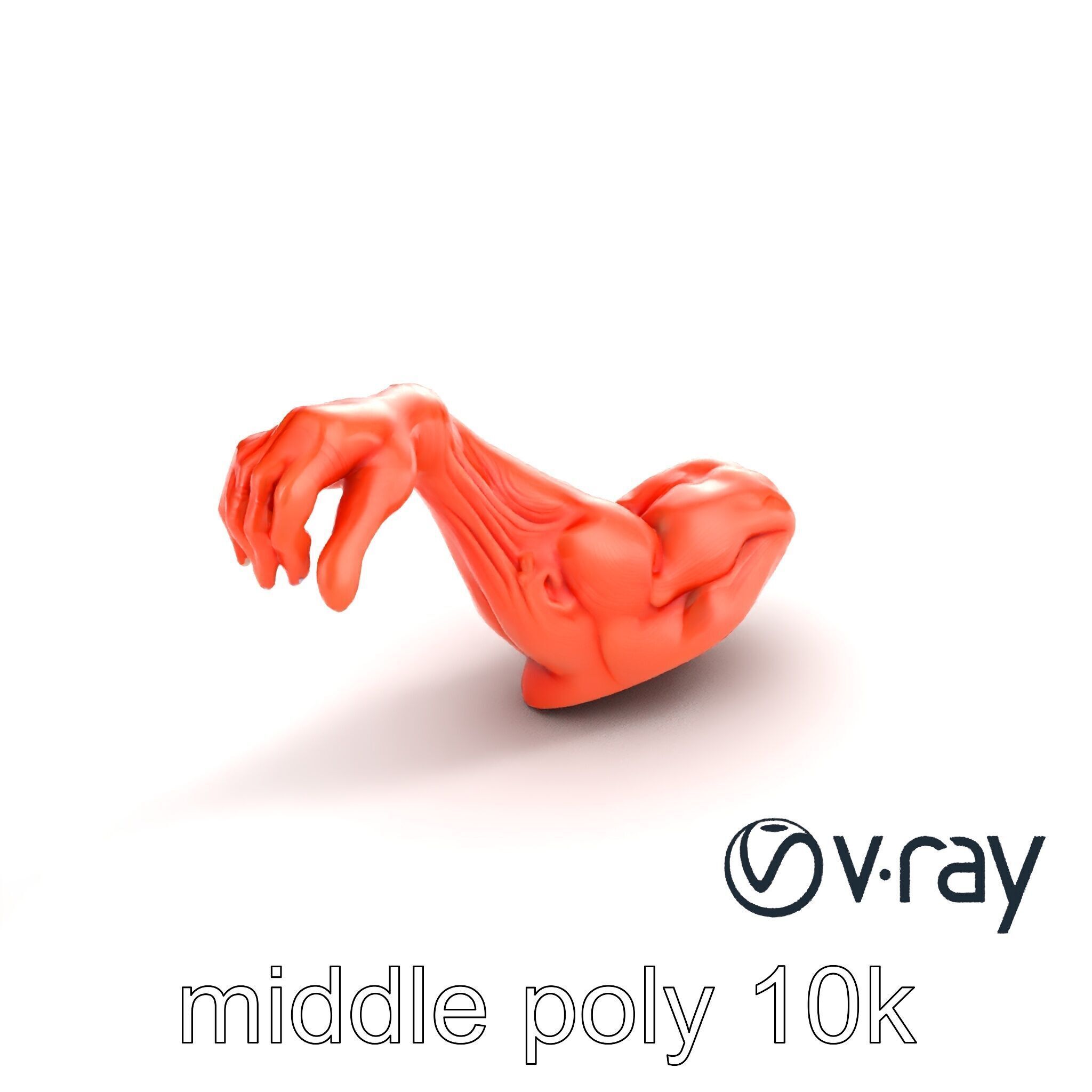 Surreal Muscle Fiber Dynamic Pose model pack Low-poly 3D model_9