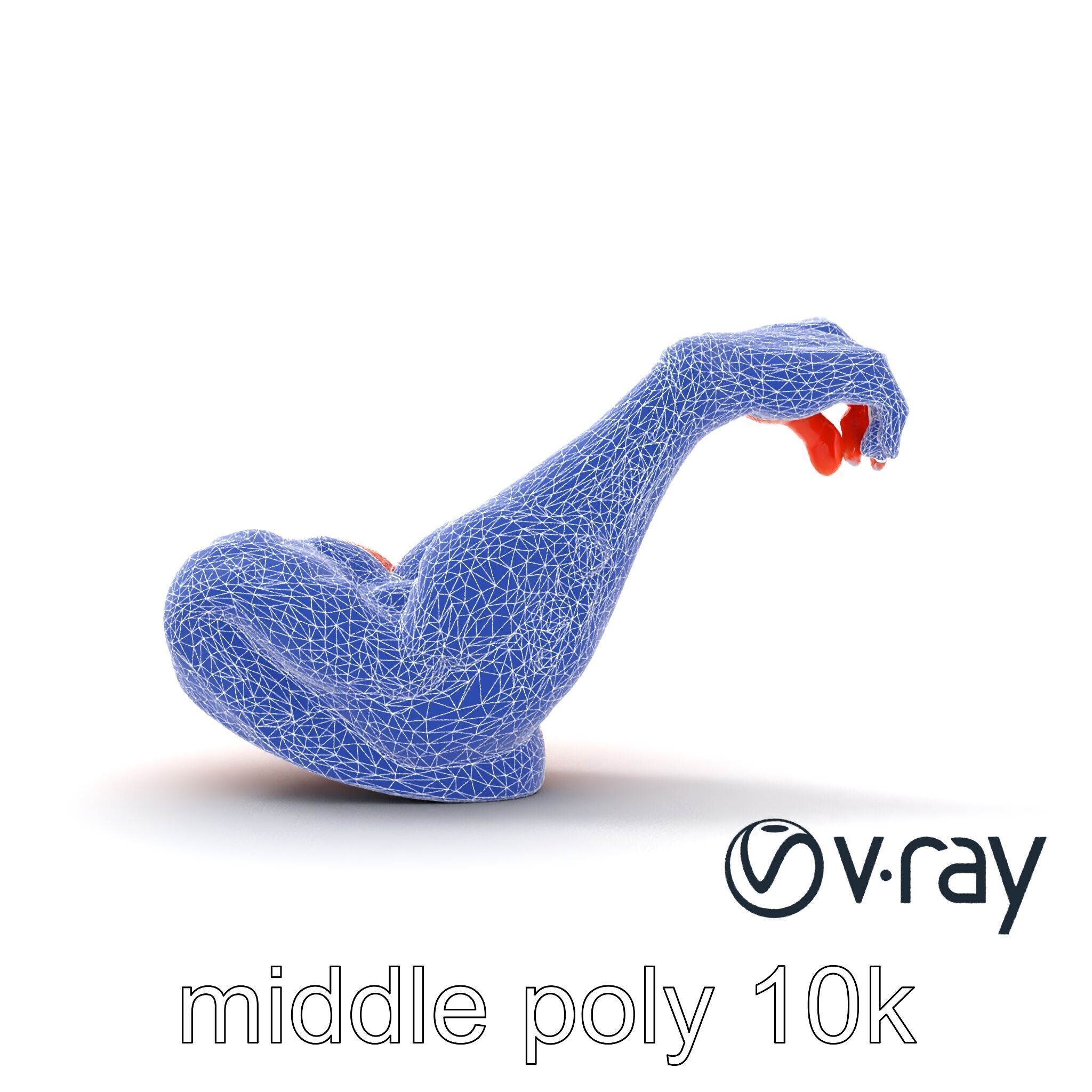 Surreal Muscle Fiber Dynamic Pose model pack Low-poly 3D model_31