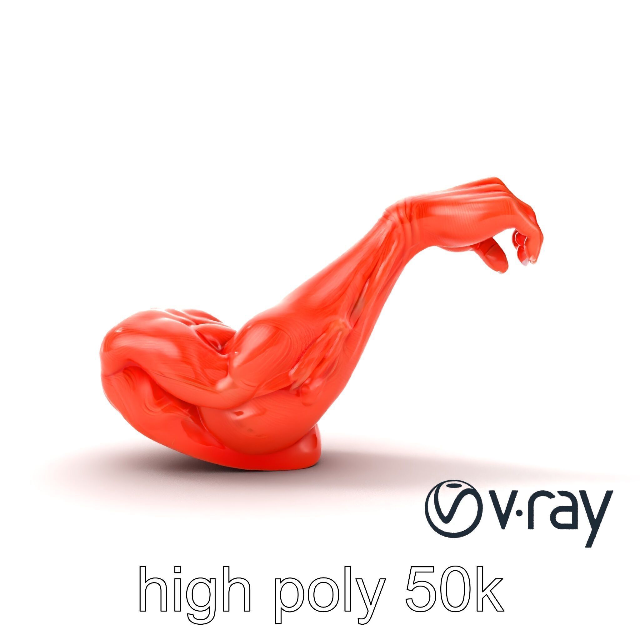 Surreal Muscle Fiber Dynamic Pose model pack Low-poly 3D model_15