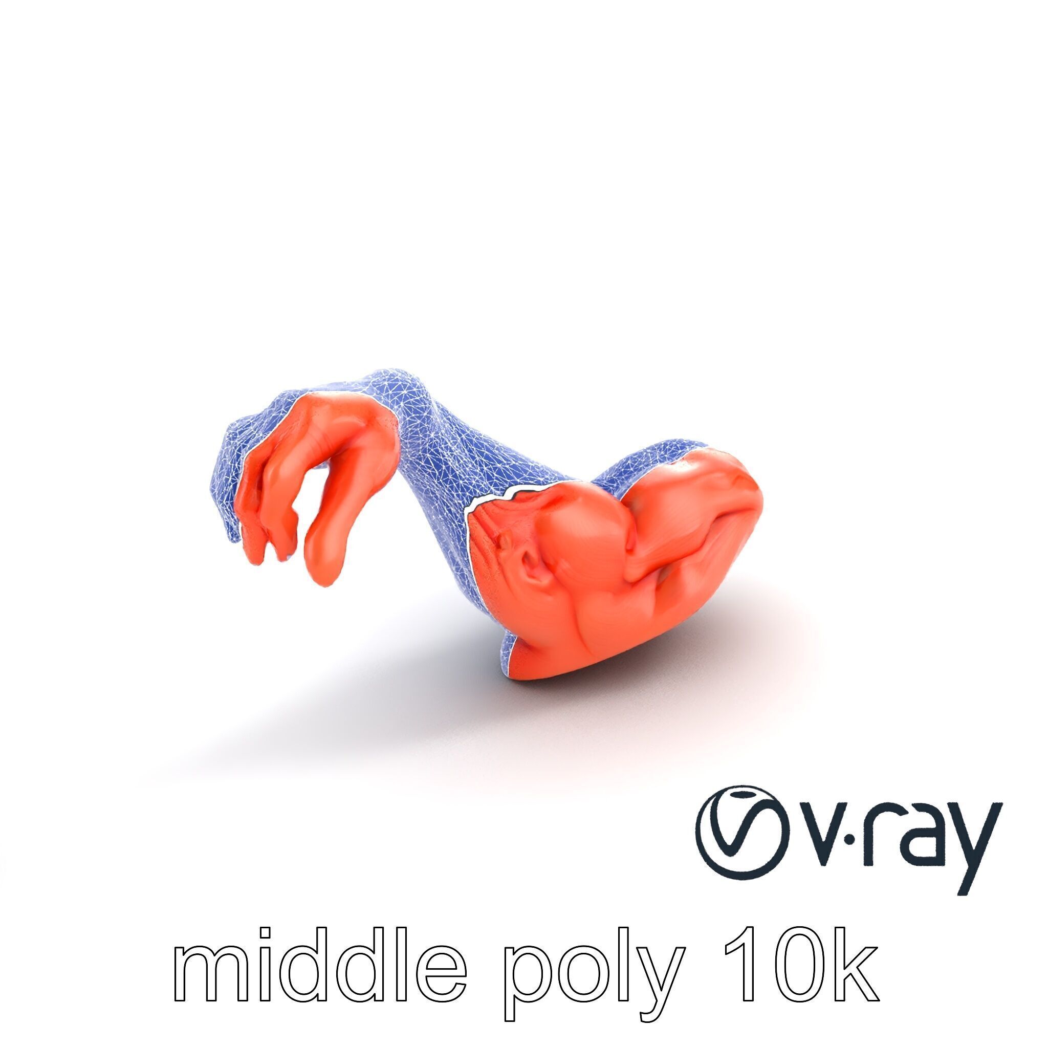 Surreal Muscle Fiber Dynamic Pose model pack Low-poly 3D model_25