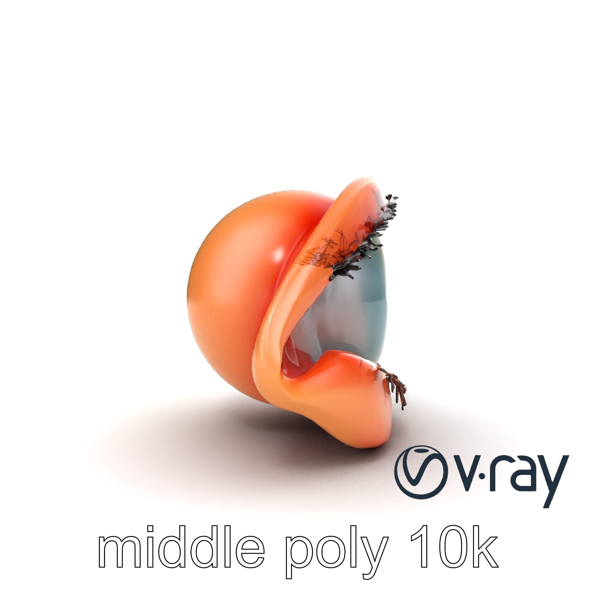 Realistic Human Eye Model Pack with Detailed Iris Low-poly 3D model_19